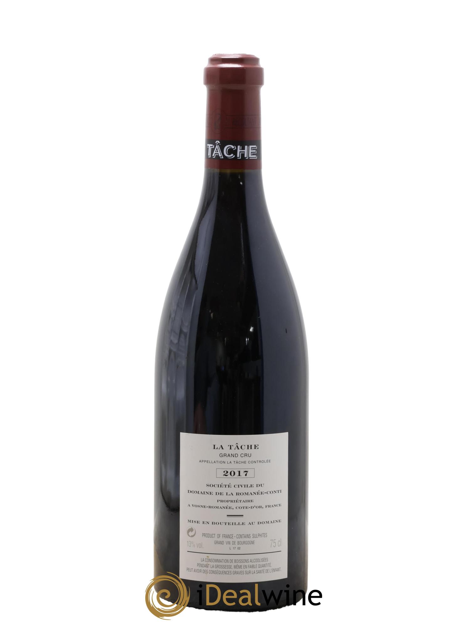 La Tâche Grand Cru Domaine de la Romanée-Conti 2017 - Lotto di 1 bottiglia - 1