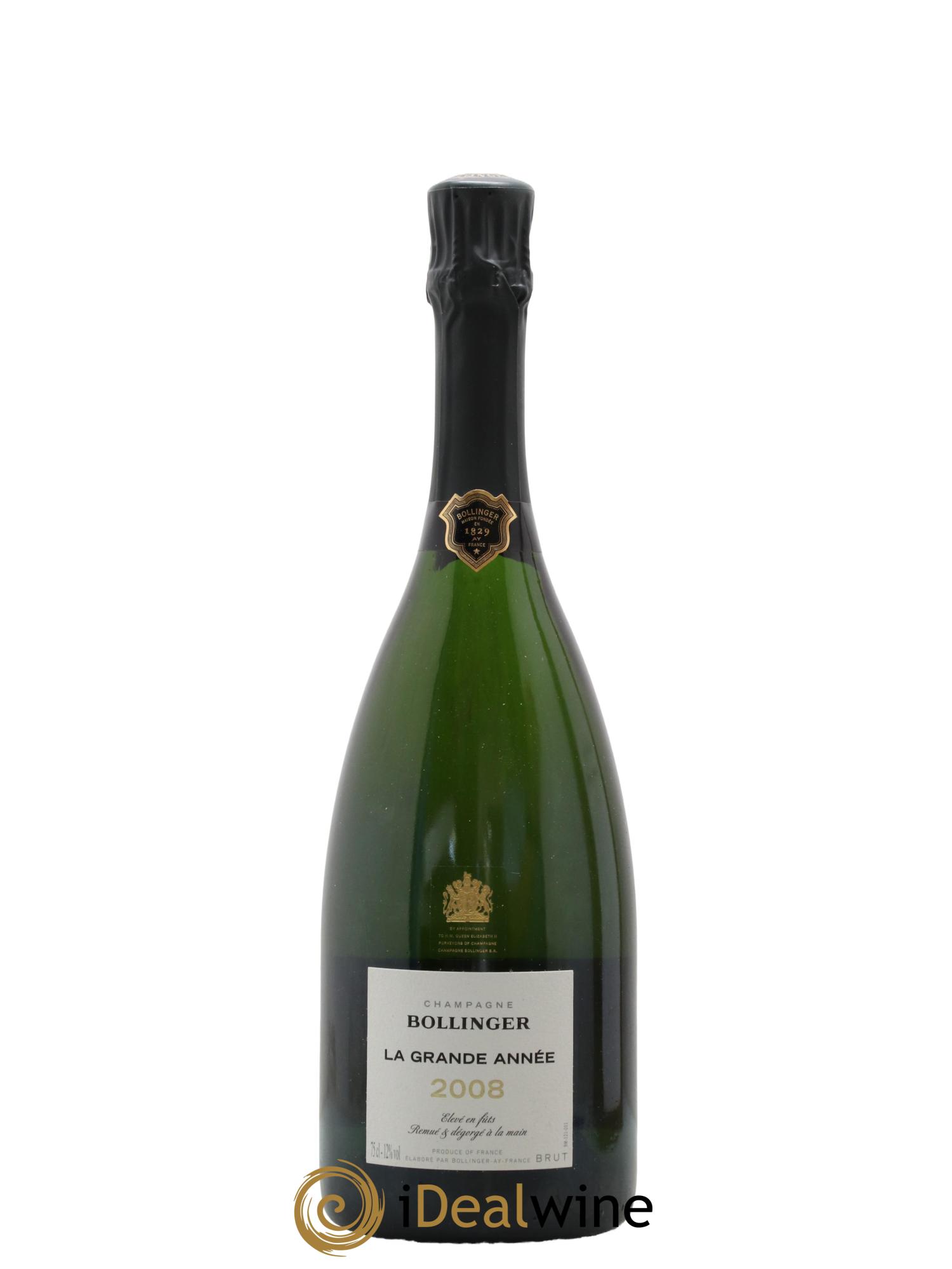 La Grande Année Brut Bollinger 2008 - Lot de 1 bouteille - 1
