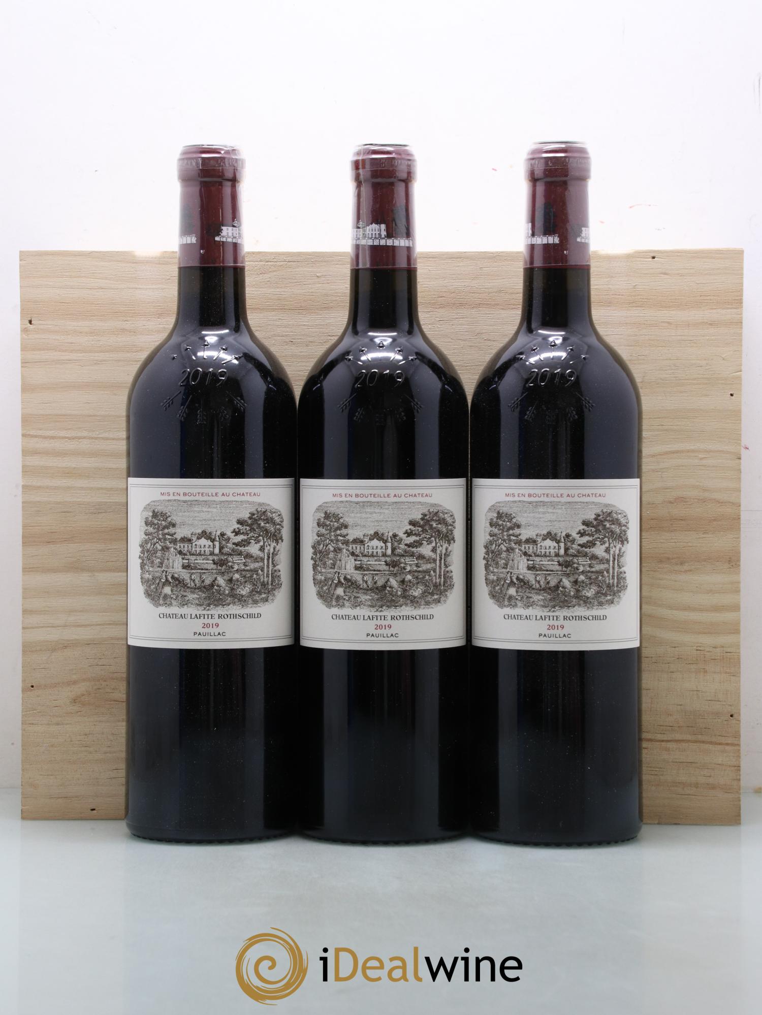 Château Lafite Rothschild 1er Grand Cru Classé 2019 - Lot de 3 bouteilles - 0
