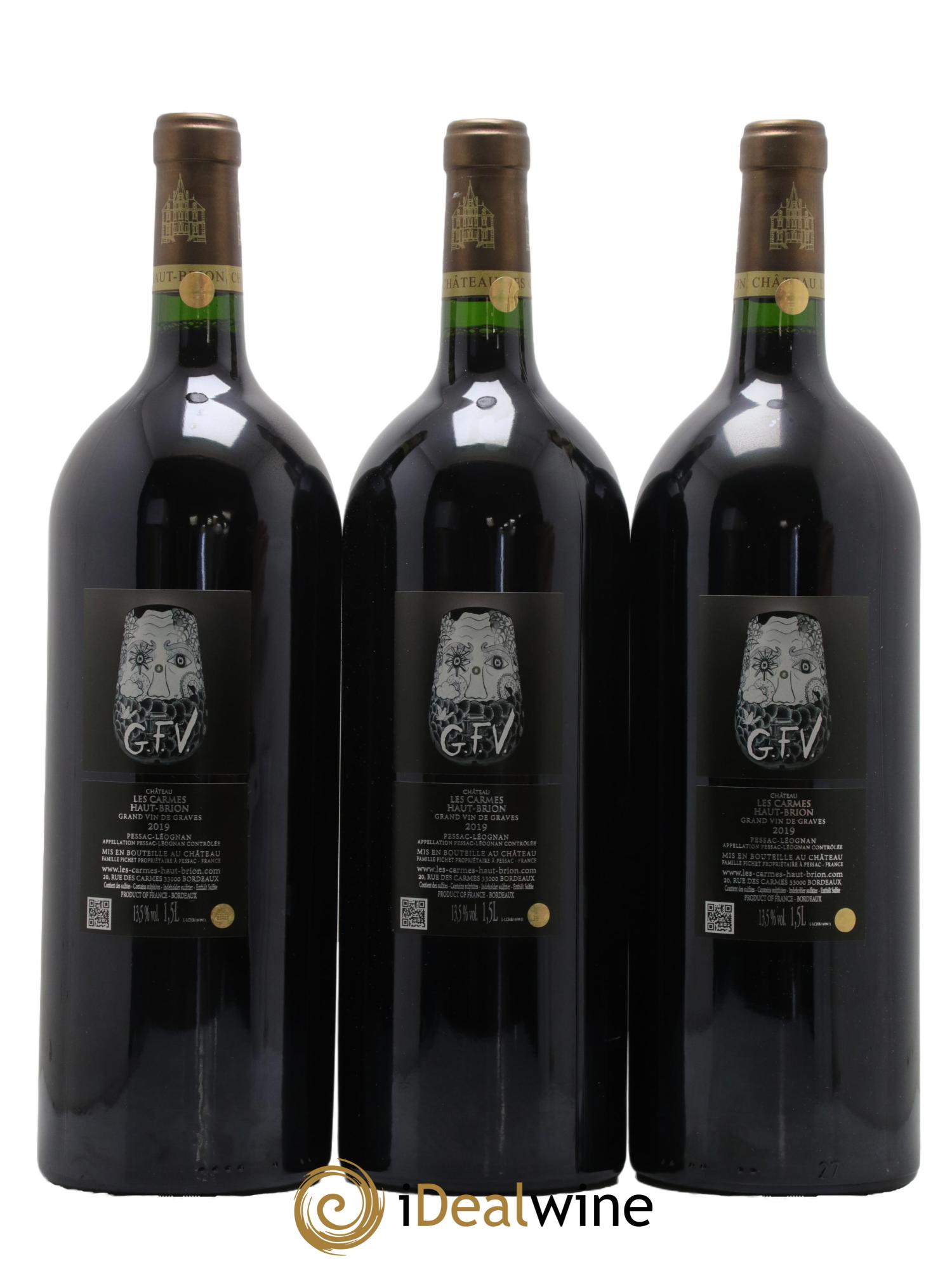 Château Les Carmes Haut-Brion 2019 - Lot de 3 magnums - 1