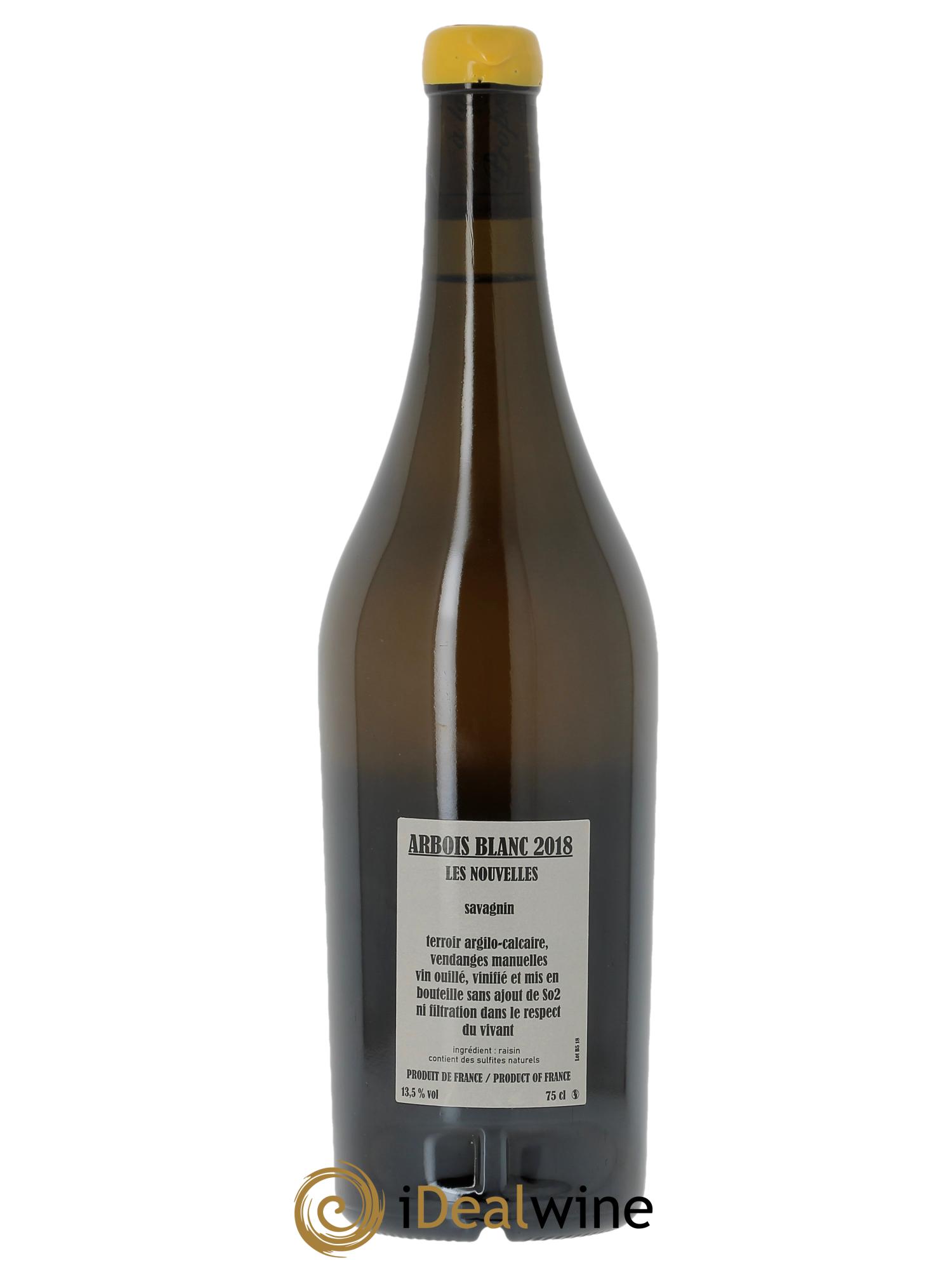 Arbois Savagnin Les Nouvelles Adeline Houillon & Renaud Bruyère  2018 - Lot de 1 bouteille - 1