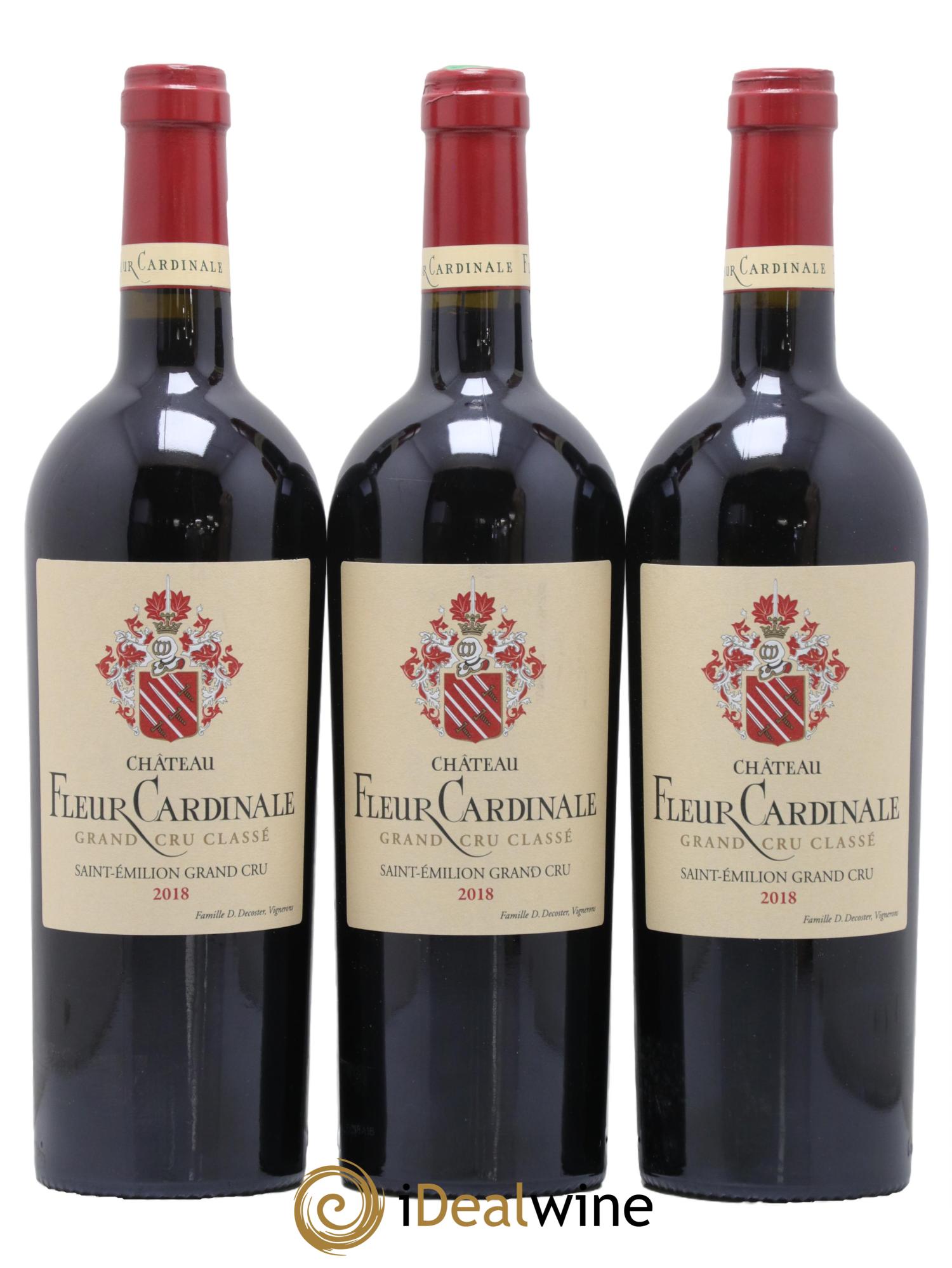 Château Fleur Cardinale Grand Cru Classé 2018 - Lot de 3 bouteilles - 0