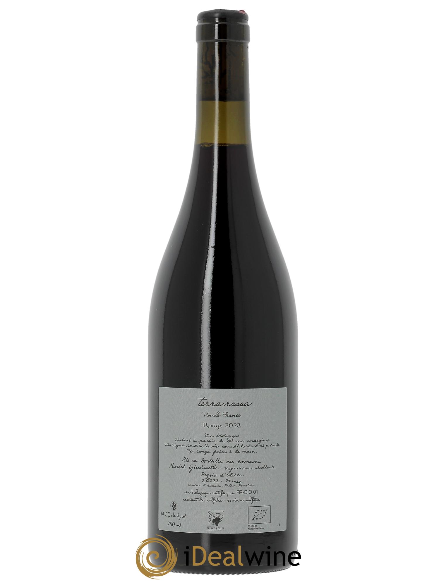 Vin de France Terra Rossa Domaine Giudicelli (Muriel Giudicelli)  2023 - Lot of 1 bottle - 1