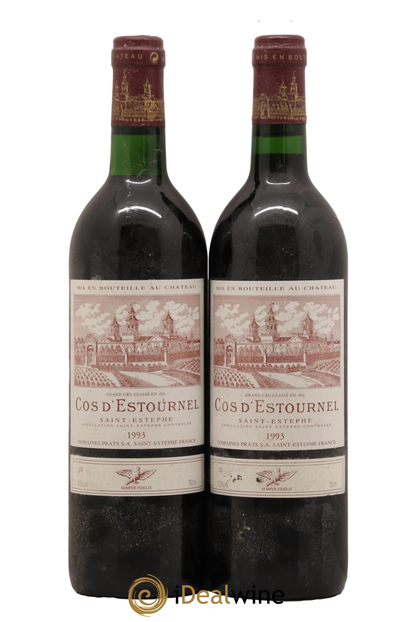 Cos d'Estournel 2ème Grand Cru Classé 1993 - Lot de 2 bouteilles - 0