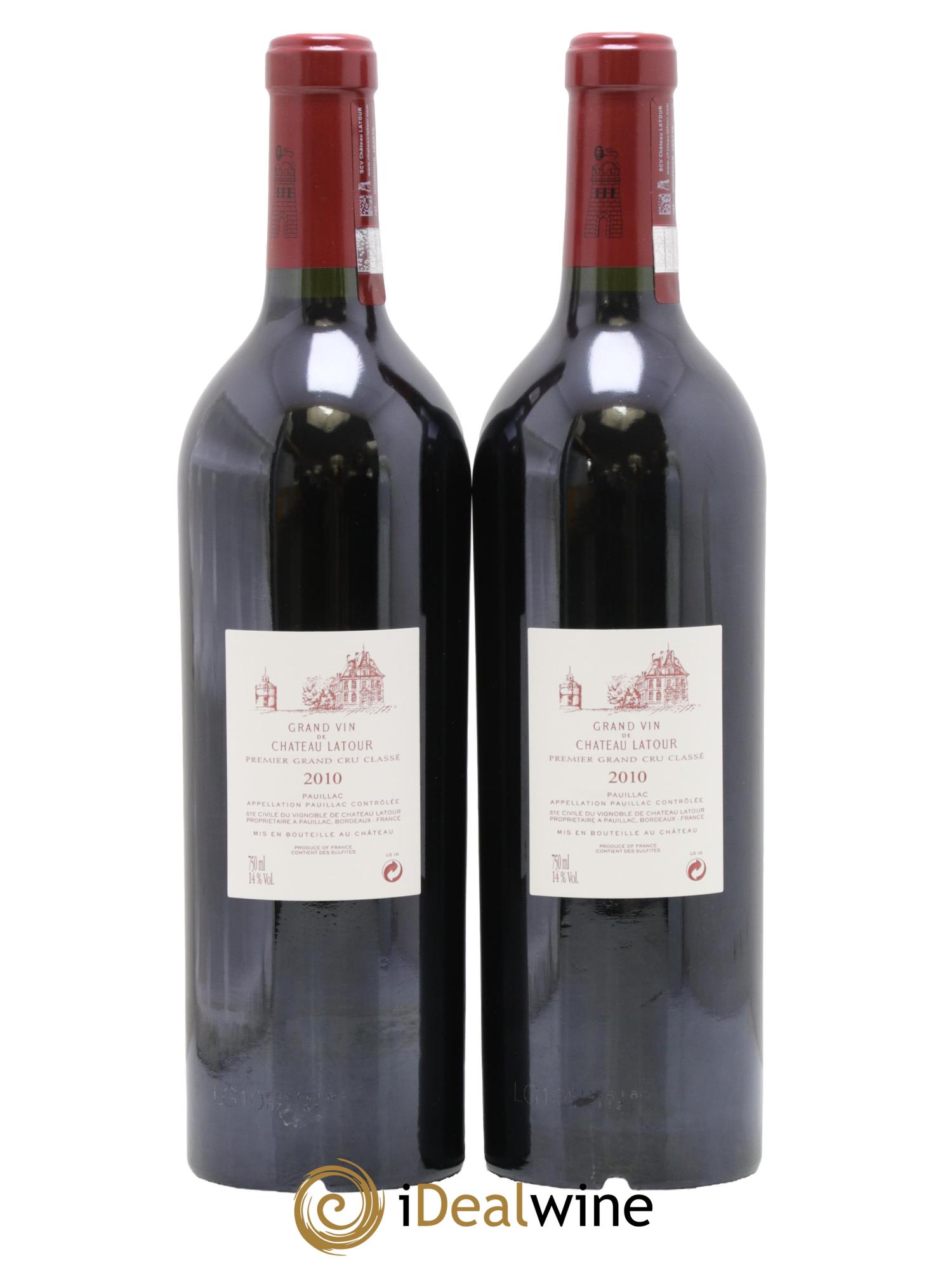 Château Latour 1er Grand Cru Classé 2010 - Posten von 2 Flaschen - 1