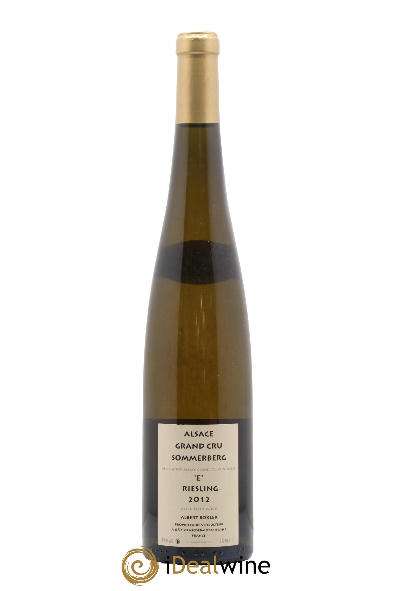 Alsace Riesling Grand Cru Sommerberg E Albert Boxler 2012 - Posten von 1 Flasche - 1