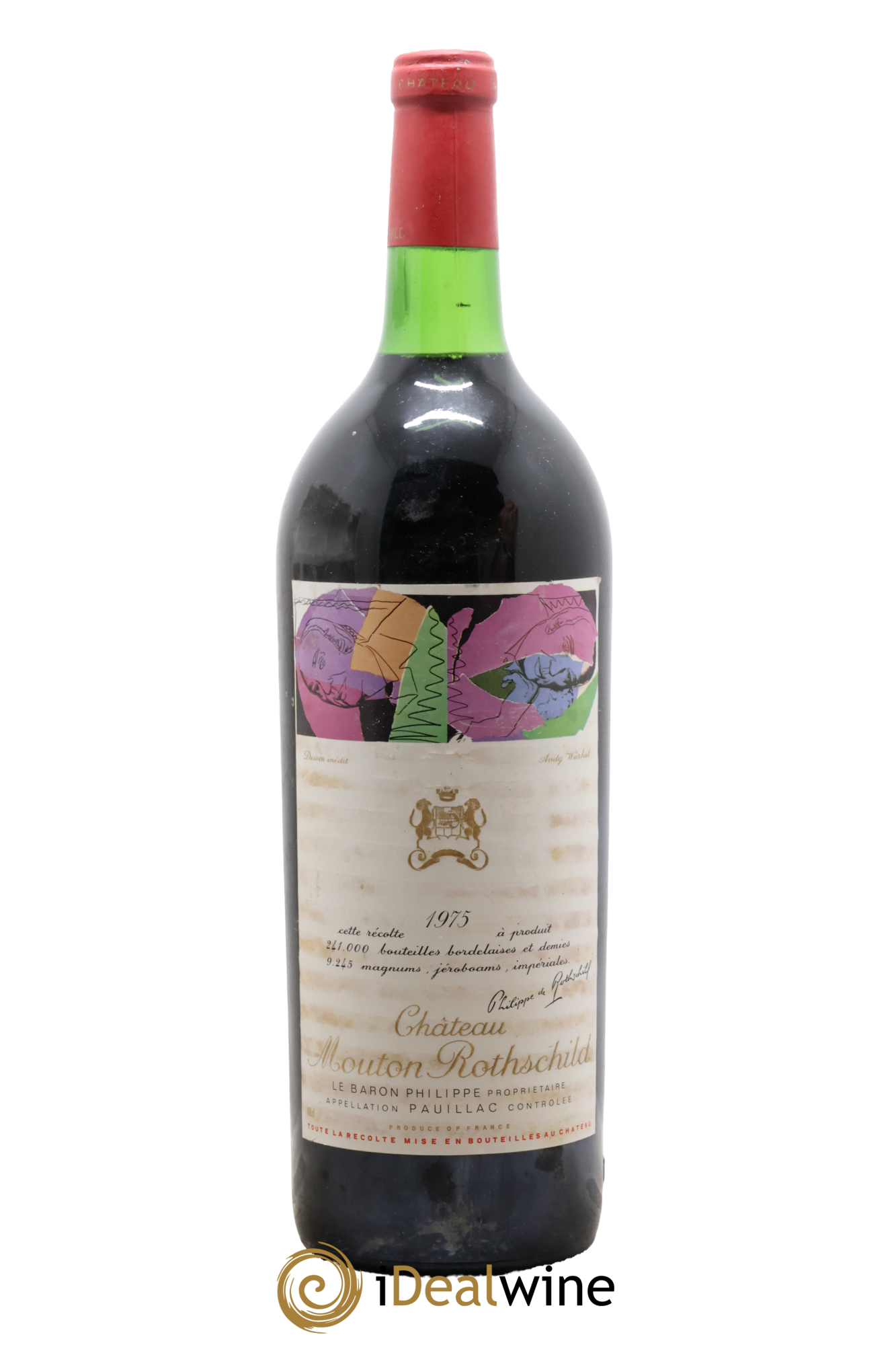 Château Mouton Rothschild 1er Grand Cru Classé 1975 - Lot de 1 magnum - 0