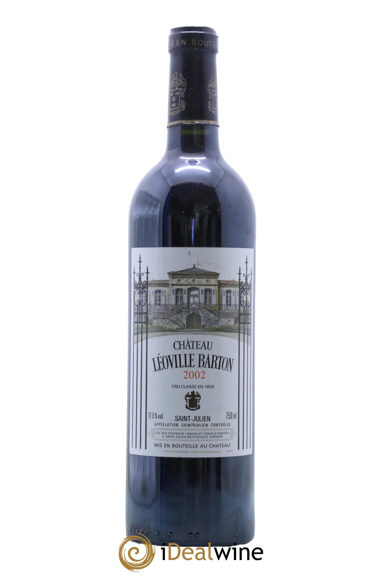 Château Léoville Barton 2ème Grand Cru Classé 2002 - Lot de 1 bouteille - 0