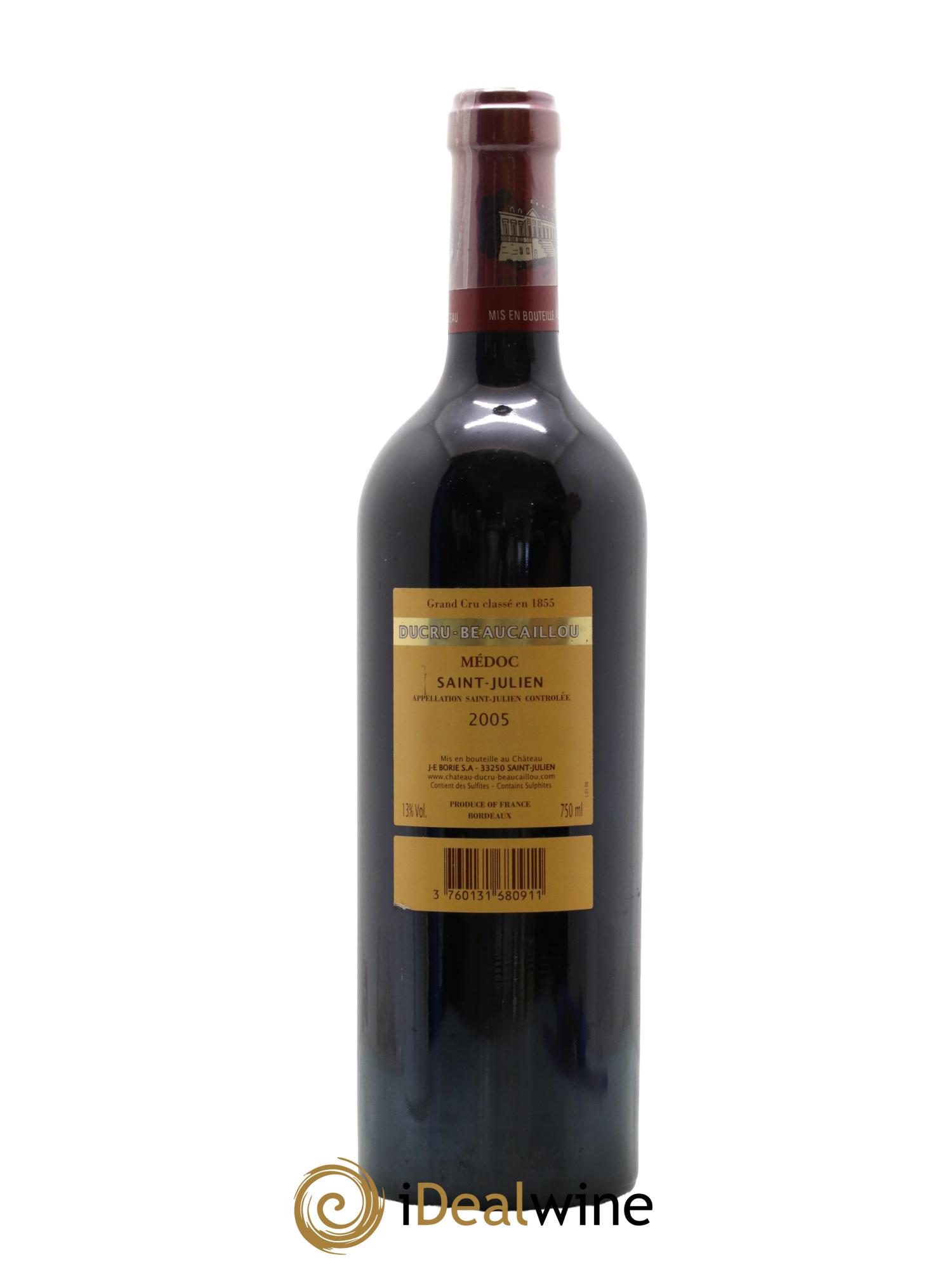Château Ducru Beaucaillou 2ème Grand Cru Classé 2005 - Lot de 1 bouteille - 1