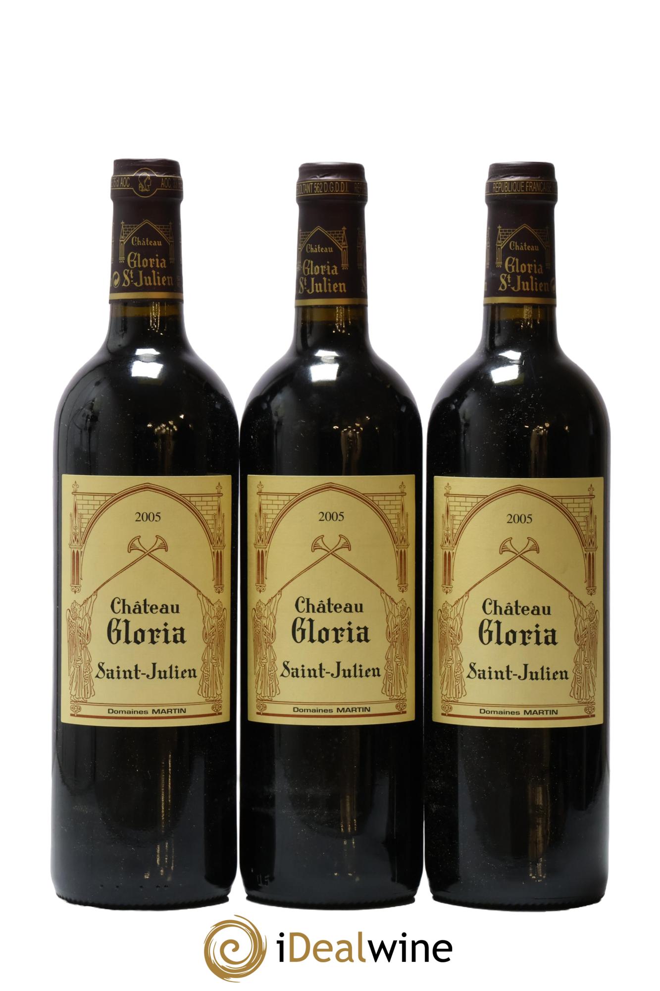 Château Gloria  2005 - Lot de 3 bouteilles - 0