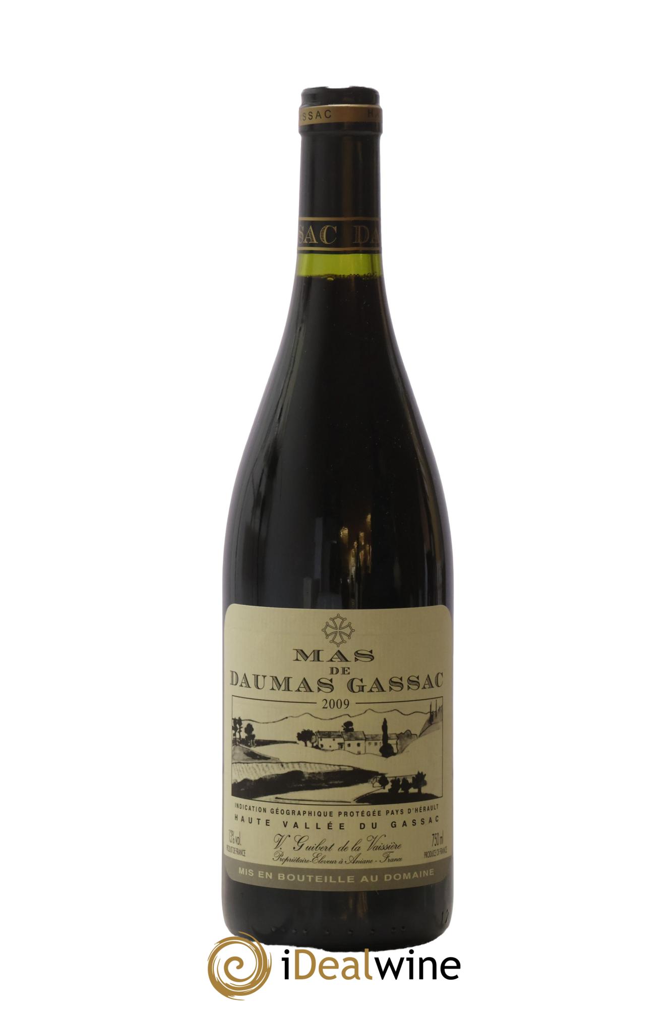 Saint-Guilhem-le-Désert - Cité d'Aniane Mas Daumas Gassac Famille Guibert de La Vaissière 2009 - Lot de 1 bouteille - 0