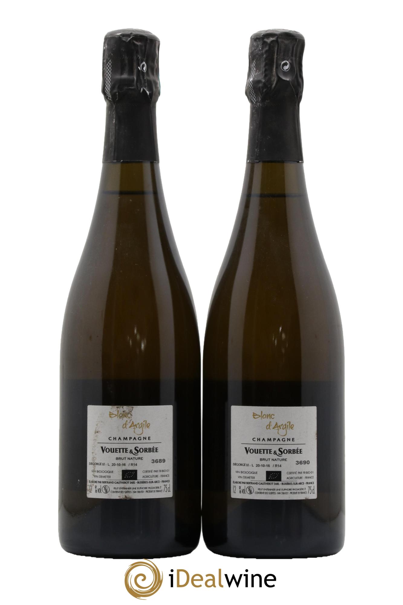 Blanc d'Argile Vouette et Sorbée - Lot de 2 bouteilles - 1