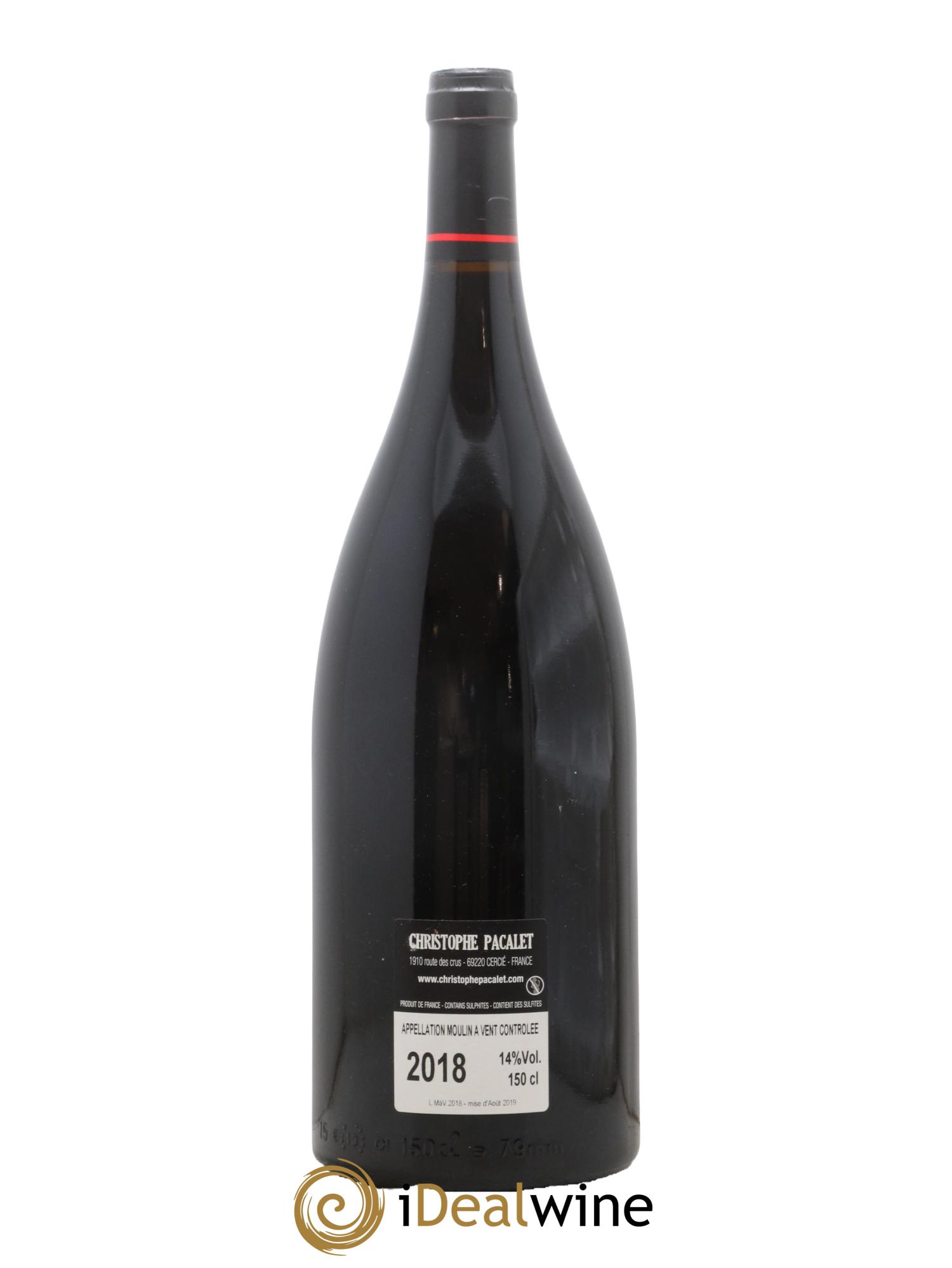 Moulin-à-Vent Domaine Christophe Pacalet 2018 - Lot of 1 magnum - 1
