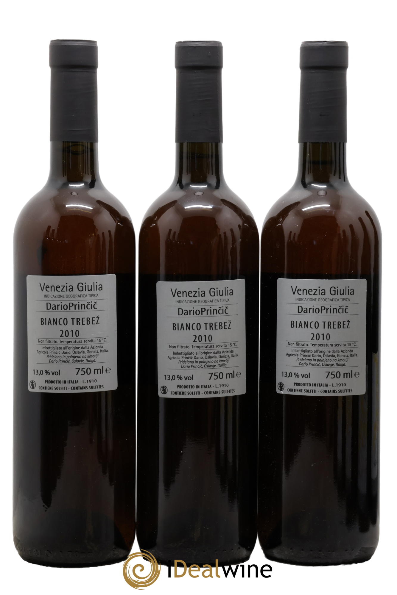 IGT Venezia Giulia Bianco Trebez Dario Princic 2010 - Lot of 3 bottles - 1