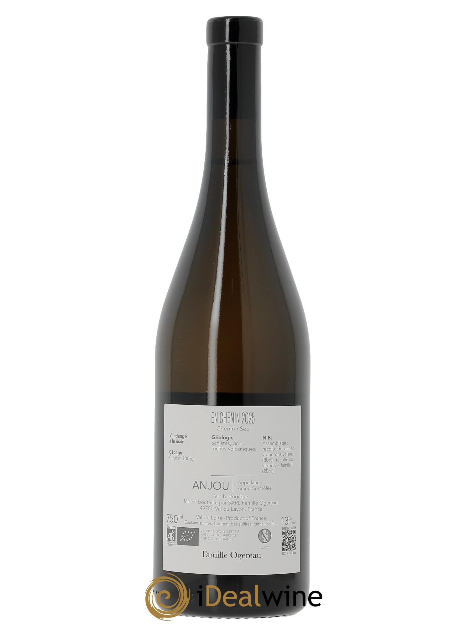 Anjou En Chenin Domaine Ogereau 2025 - Lot de 1 bouteille - 1