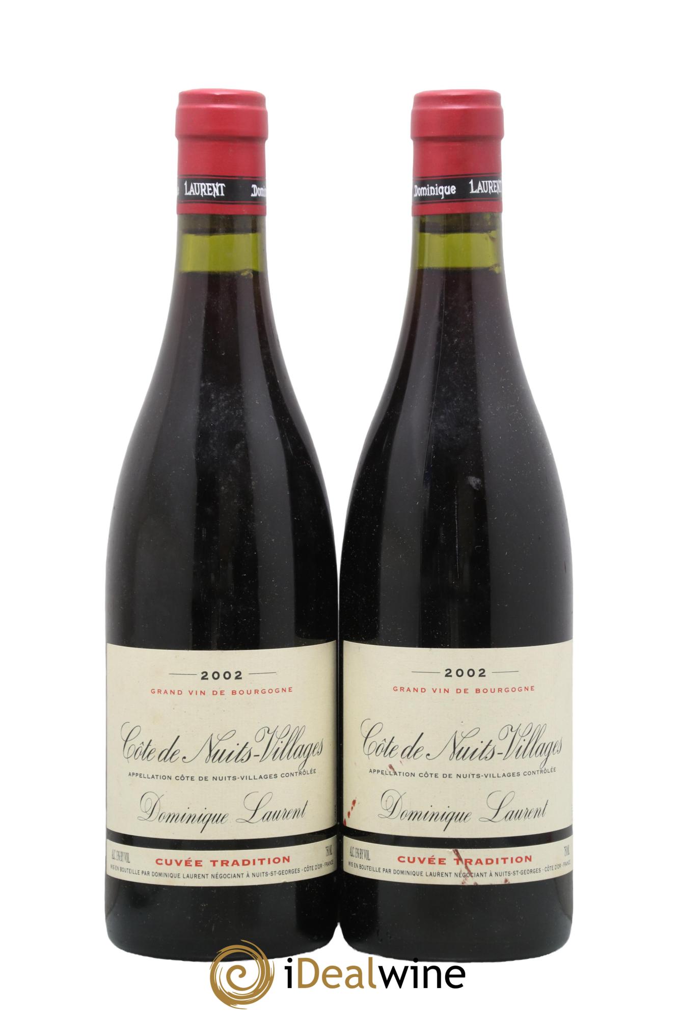 Côte de Nuits-Villages Dominique Laurent 2002 - Lot de 2 bouteilles - 0