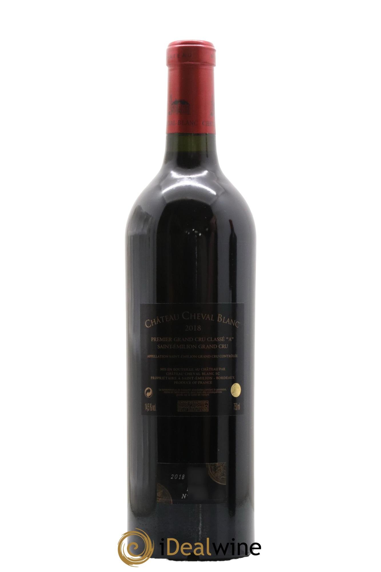 Château Cheval Blanc 1er Grand Cru Classé A 2018 - Lot de 1 bouteille - 1