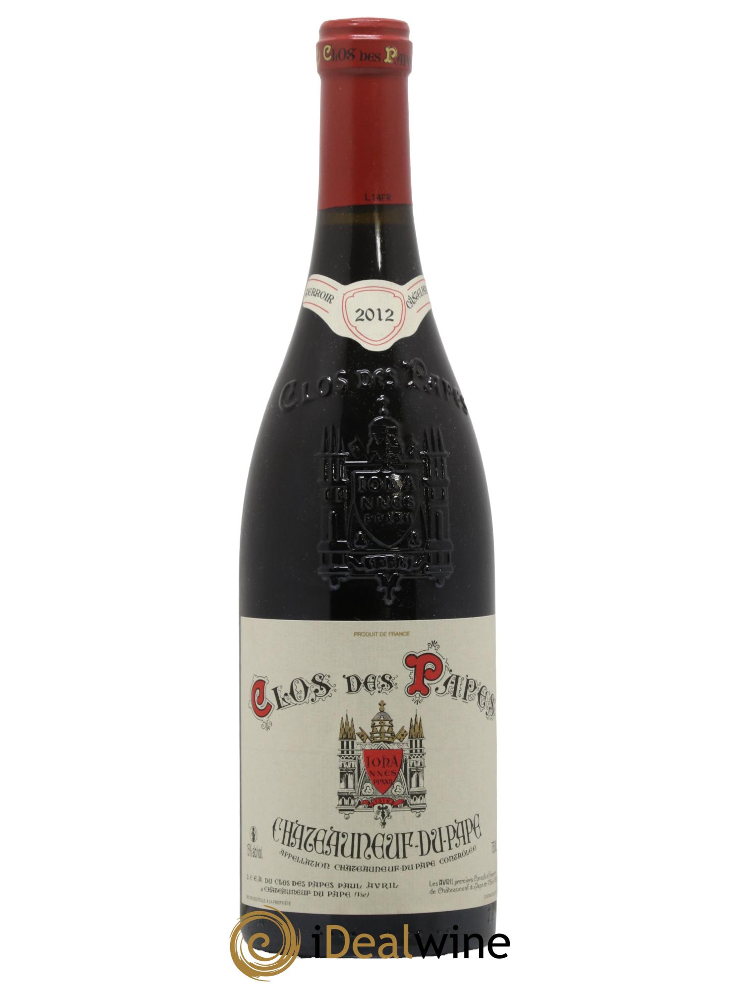 Châteauneuf-du-Pape Clos des Papes - Paul Avril 2012 - Lot de 1 bouteille - 0
