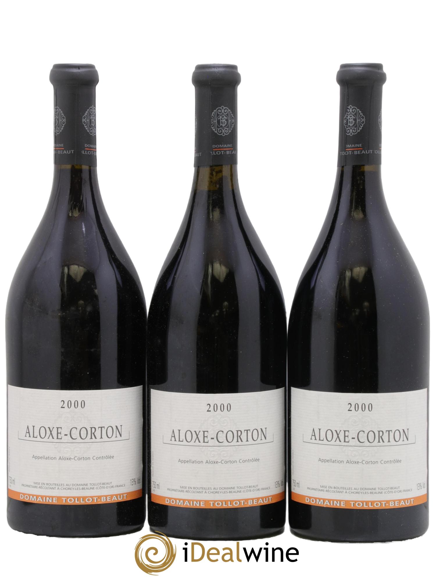 Aloxe-Corton Tollot Beaut (Domaine) 2000 - Posten von 3 Flaschen - 0