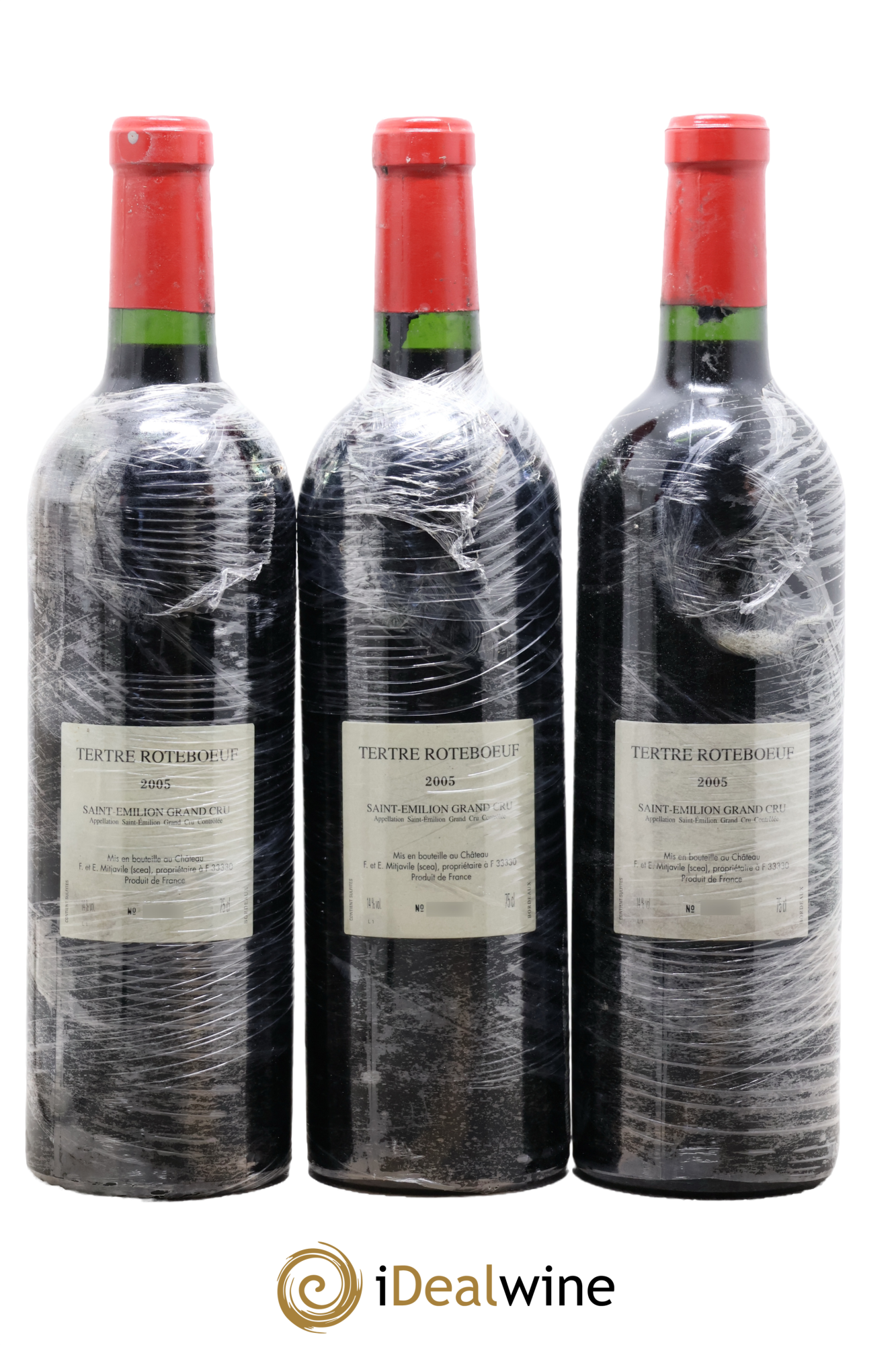 Château Tertre Roteboeuf 2005 - Lotto di 3 bottiglie - 1