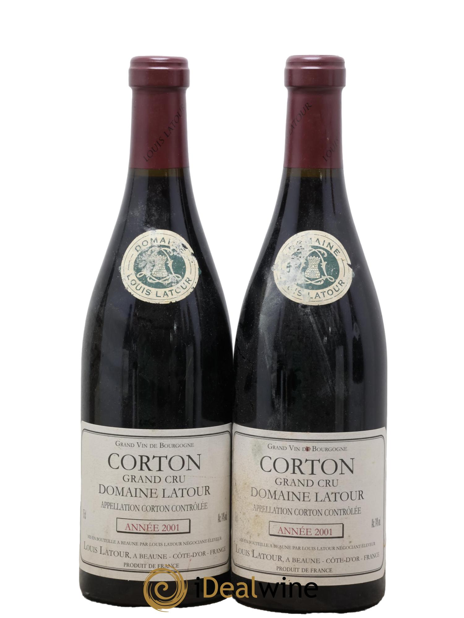 Corton Grand Cru Louis Latour 2001 - Lotto di 2 bottiglie - 0