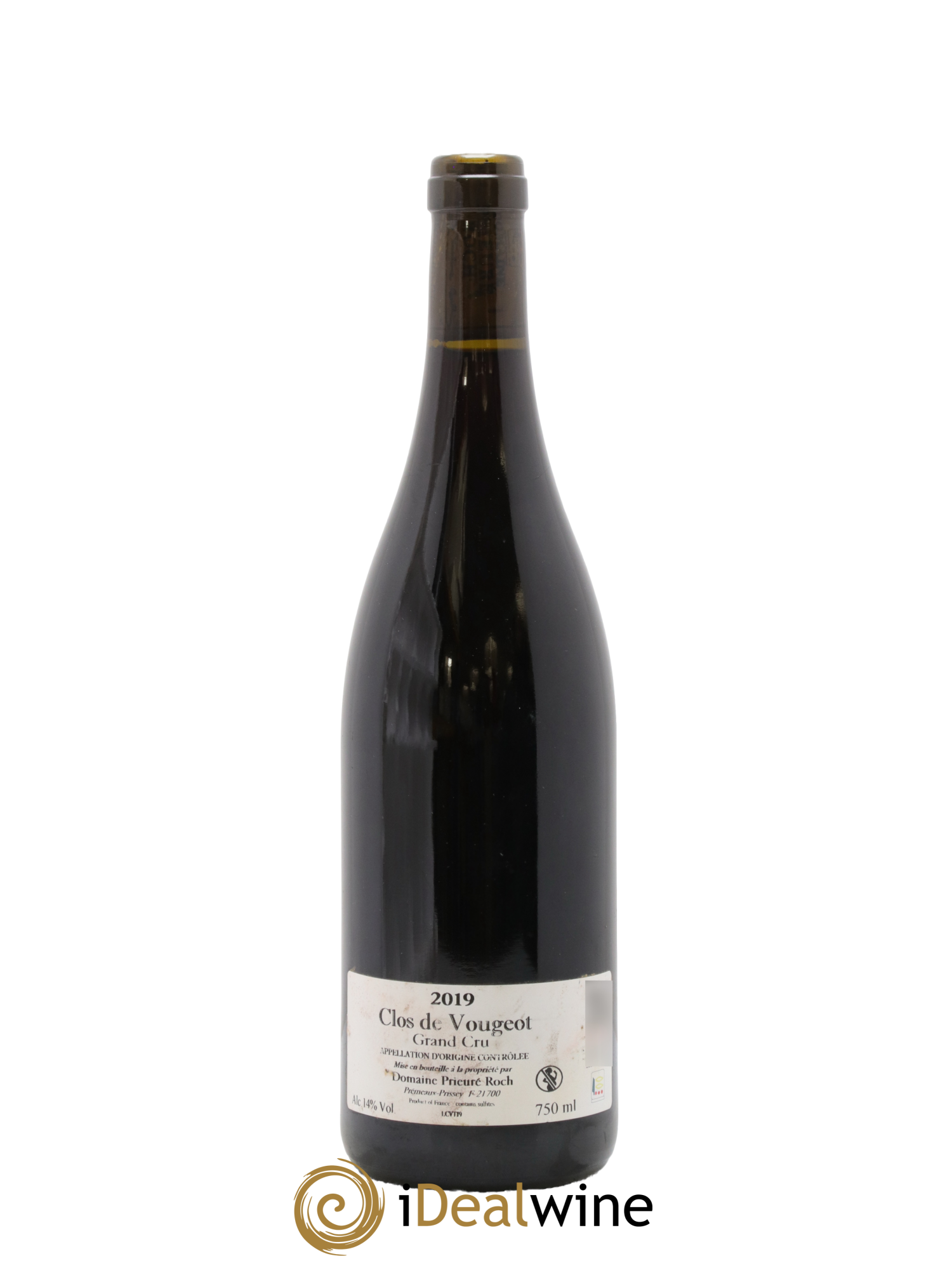 Clos de Vougeot Grand Cru Prieuré Roch 2019 - Lot de 1 bouteille - 1