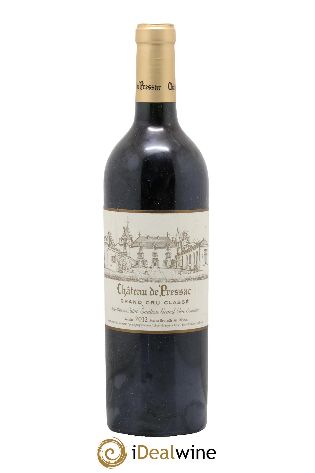 Château de Pressac Grand Cru Classé 2012 - Lot of 1 bottle - 0