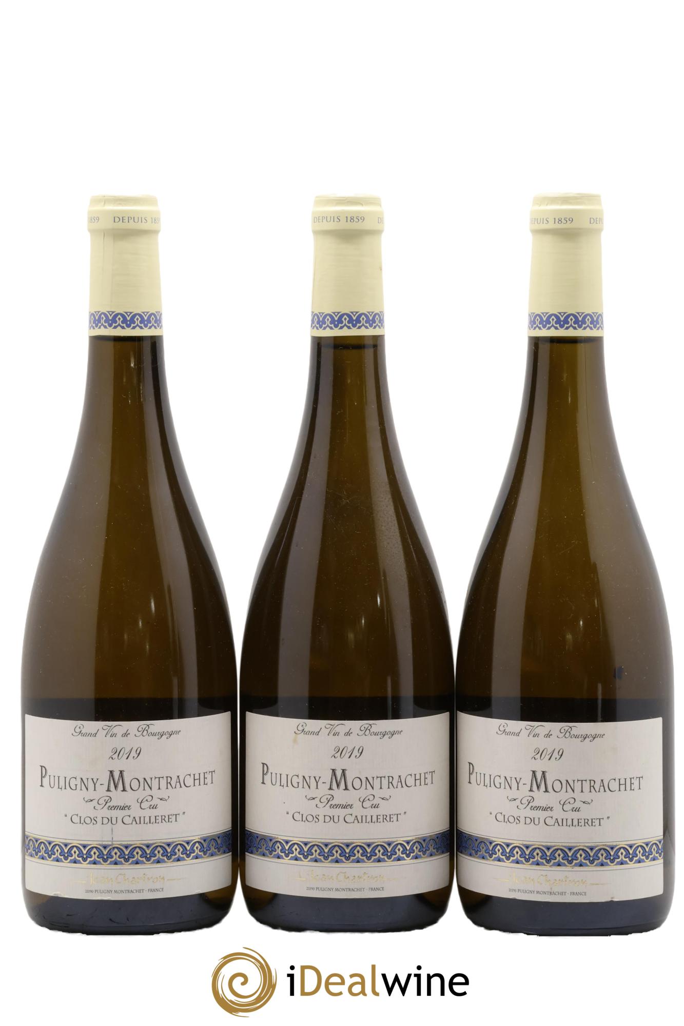 Puligny-Montrachet 1er Cru Clos du cailleret Jean Chartron (Domaine) 2019 - Lote de 3 botellas - 0
