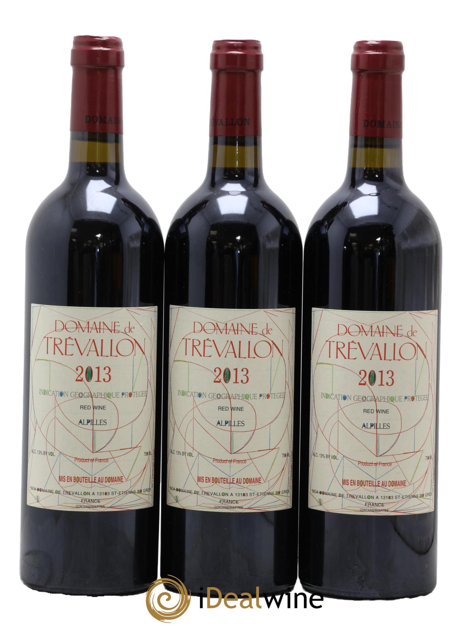 Alpilles Trévallon (Domaine de) Eloi Dürrbach 2013 - Lot de 3 bouteilles - 0