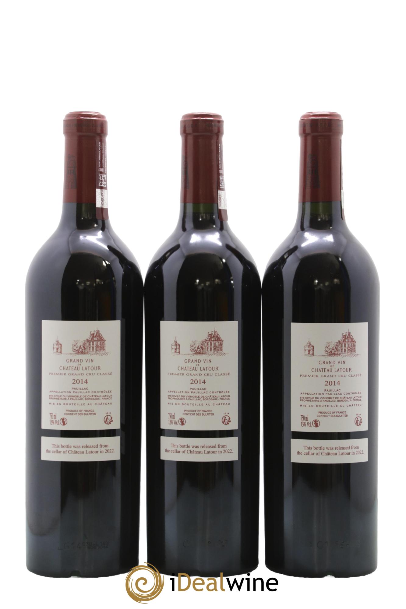 Château Latour 1er Grand Cru Classé 2014 - Lotto di 3 bottiglie - 1