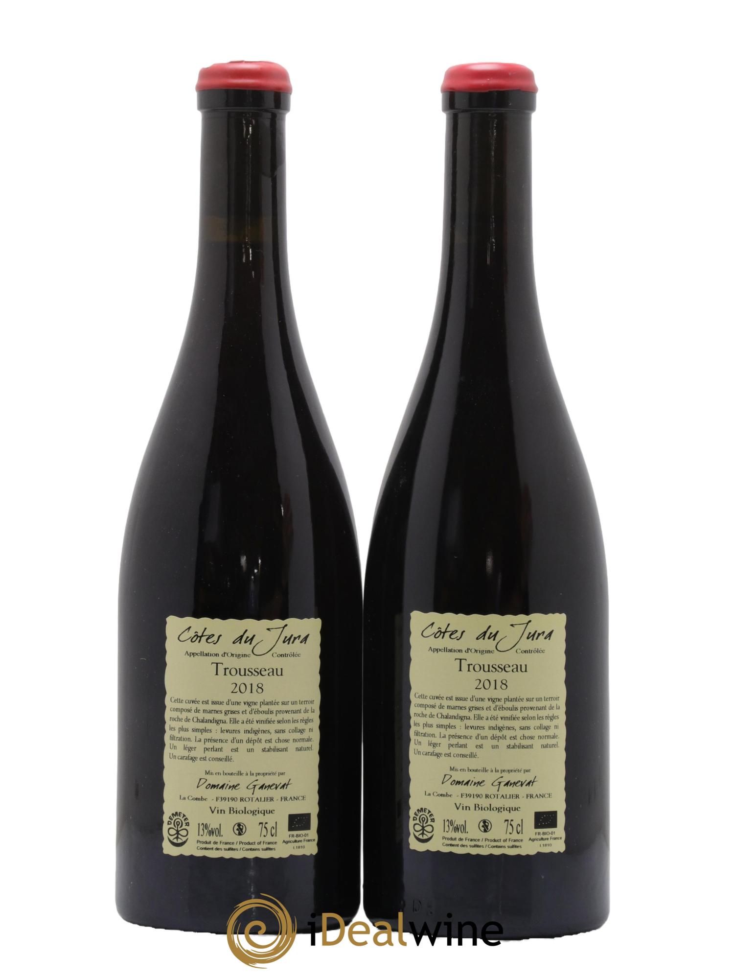 Côtes du Jura Plein Sud Jean-François Ganevat (Domaine) 2018 - Lot de 2 bouteilles - 1