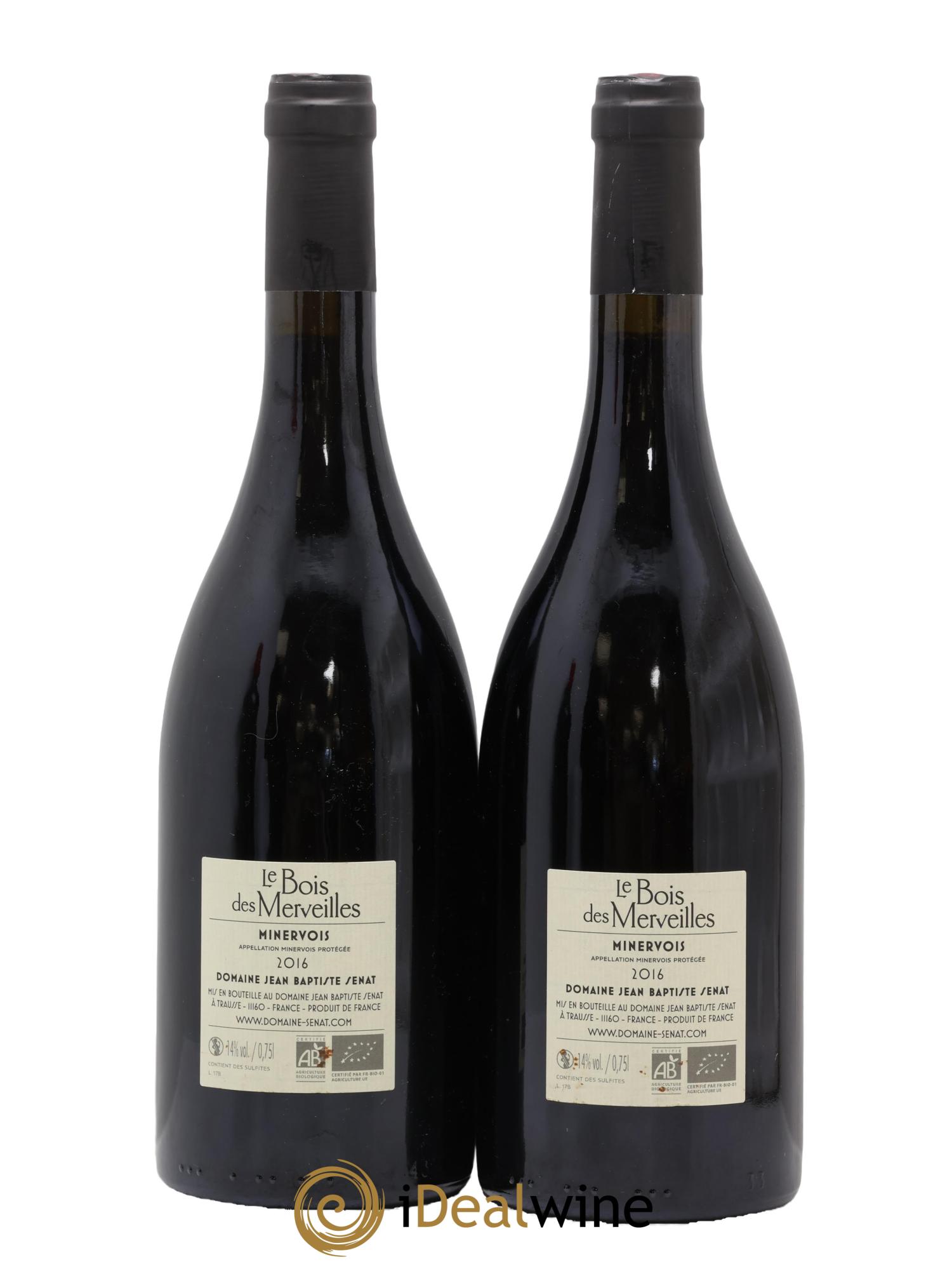 Minervois Le Bois des Merveilles Jean-Baptiste Sénat 2016 - Lotto di 2 bottiglie - 1