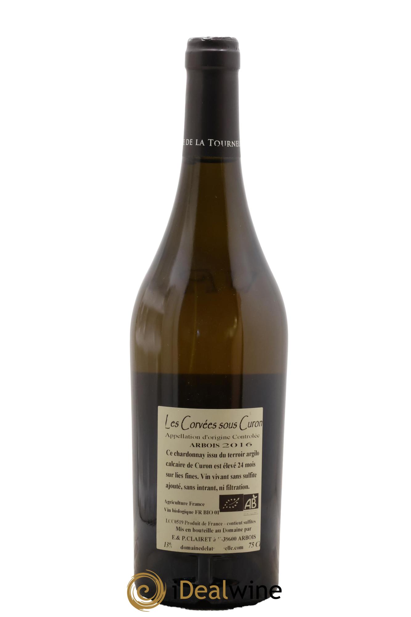 Arbois Les Corvées sous Curon Domaine de la Tournelle 2016 - Lot de 1 bouteille - 1