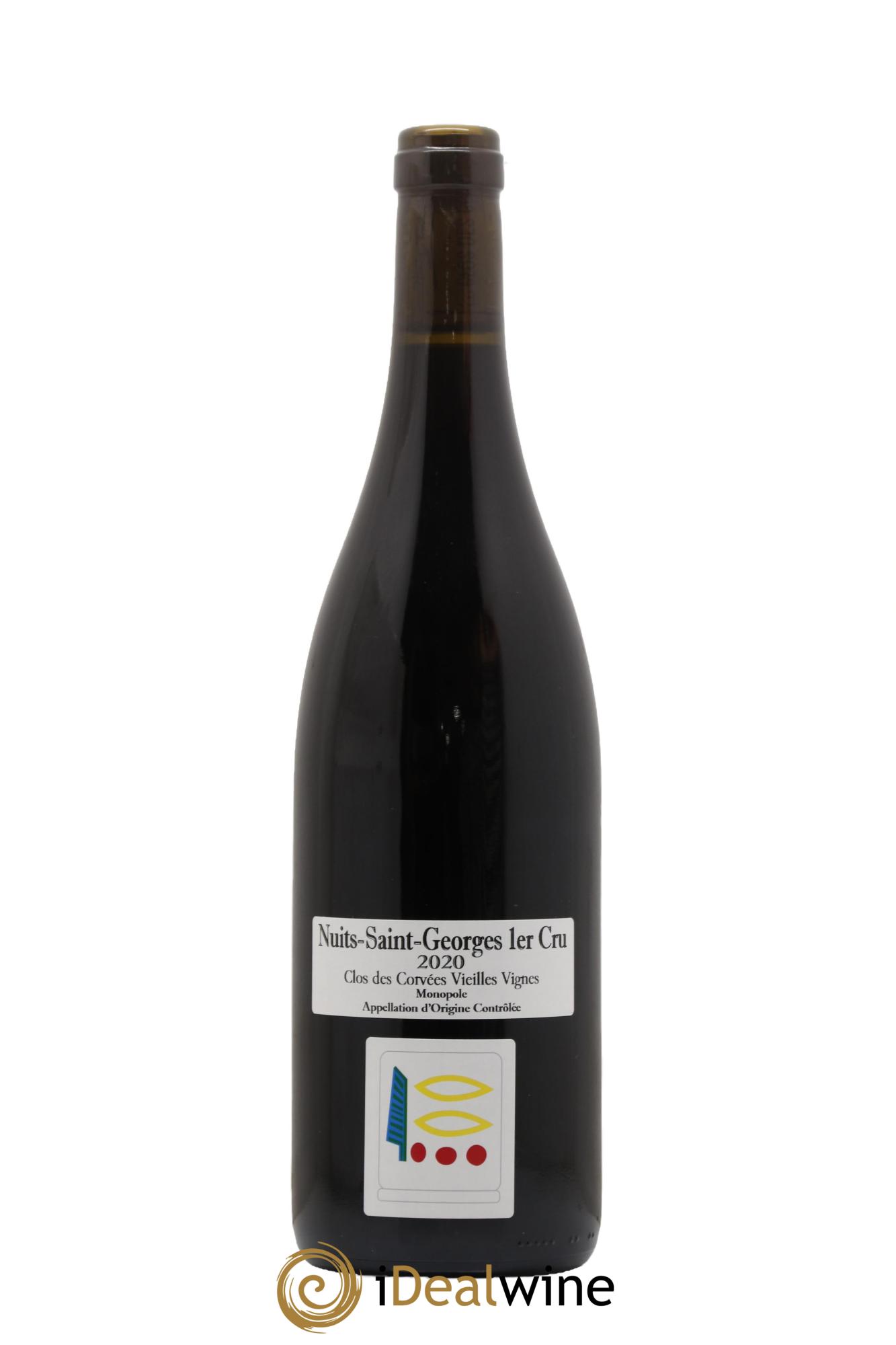 Nuits-Saint-Georges 1er Cru Le Clos des Corvées Vieilles Vignes Prieuré Roch 2020 - Lot de 1 bouteille - 0