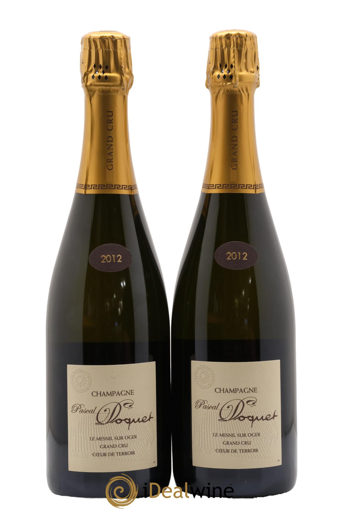 Champagne Grand Cru Le Mesnil Doquet Pascal 2012 - Lote de 2 botellas - 0