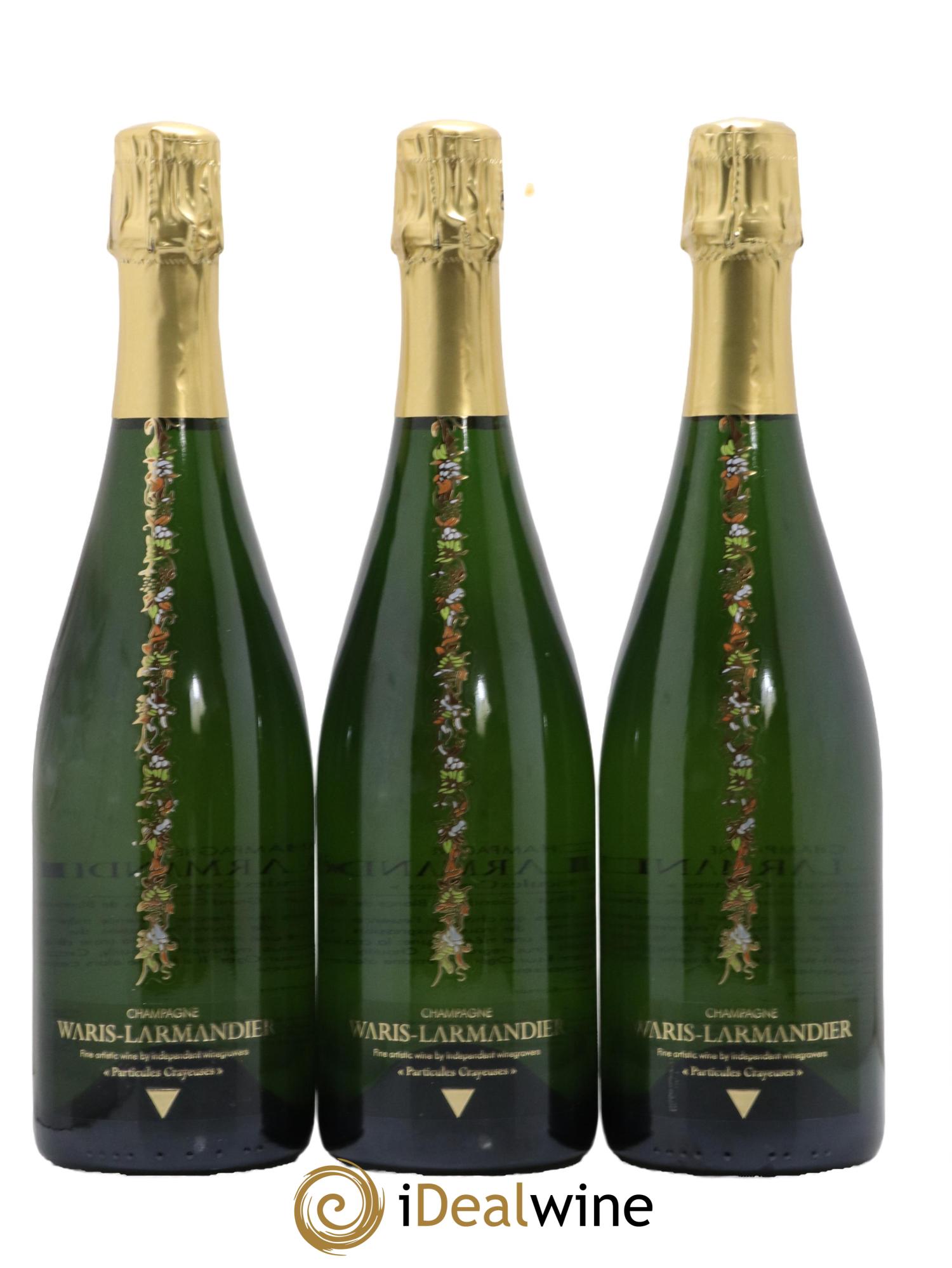 Champagne Grand Cru Blanc de Blancs Cuvee Partiules Crayeuses Maison Waris Larmandier - Lot de 3 bouteilles - 0
