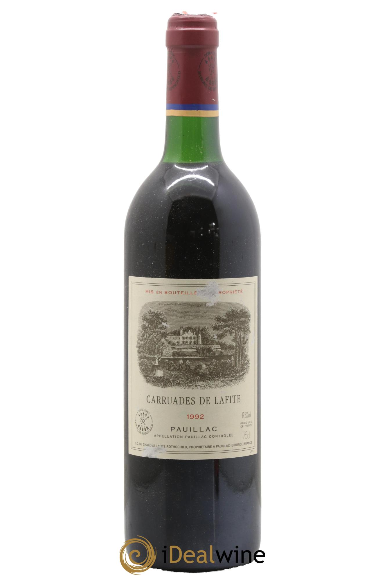 Carruades de Lafite Rothschild Second Vin 1992 - Posten von 1 Flasche - 0