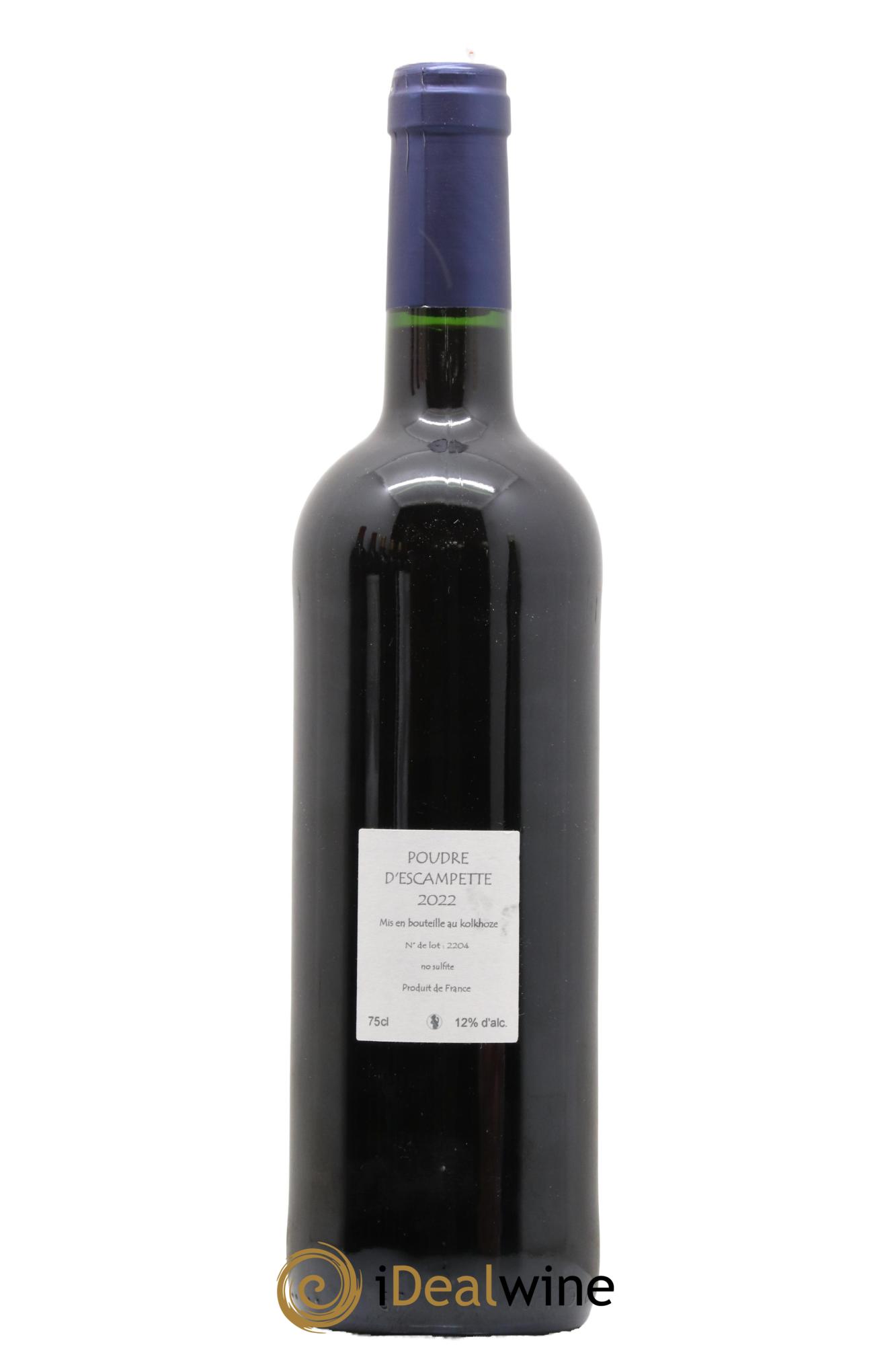 Vin de France Poudre d'Escampette Les Vins du Cabanon - Alain Castex 2022 - Lot de 1 bouteille - 1