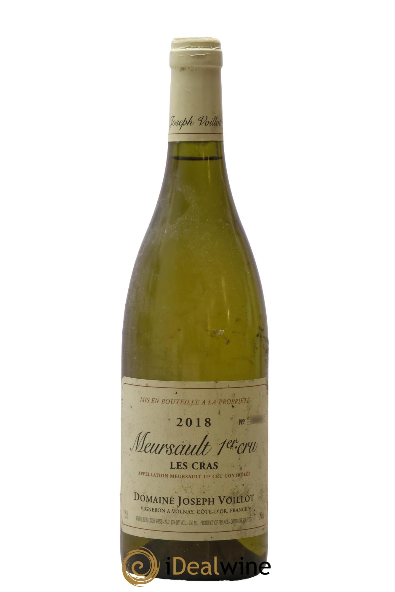 Meursault 1er Cru Les Cras Joseph Voillot (Domaine) 2018 - Posten von 1 Flasche - 0