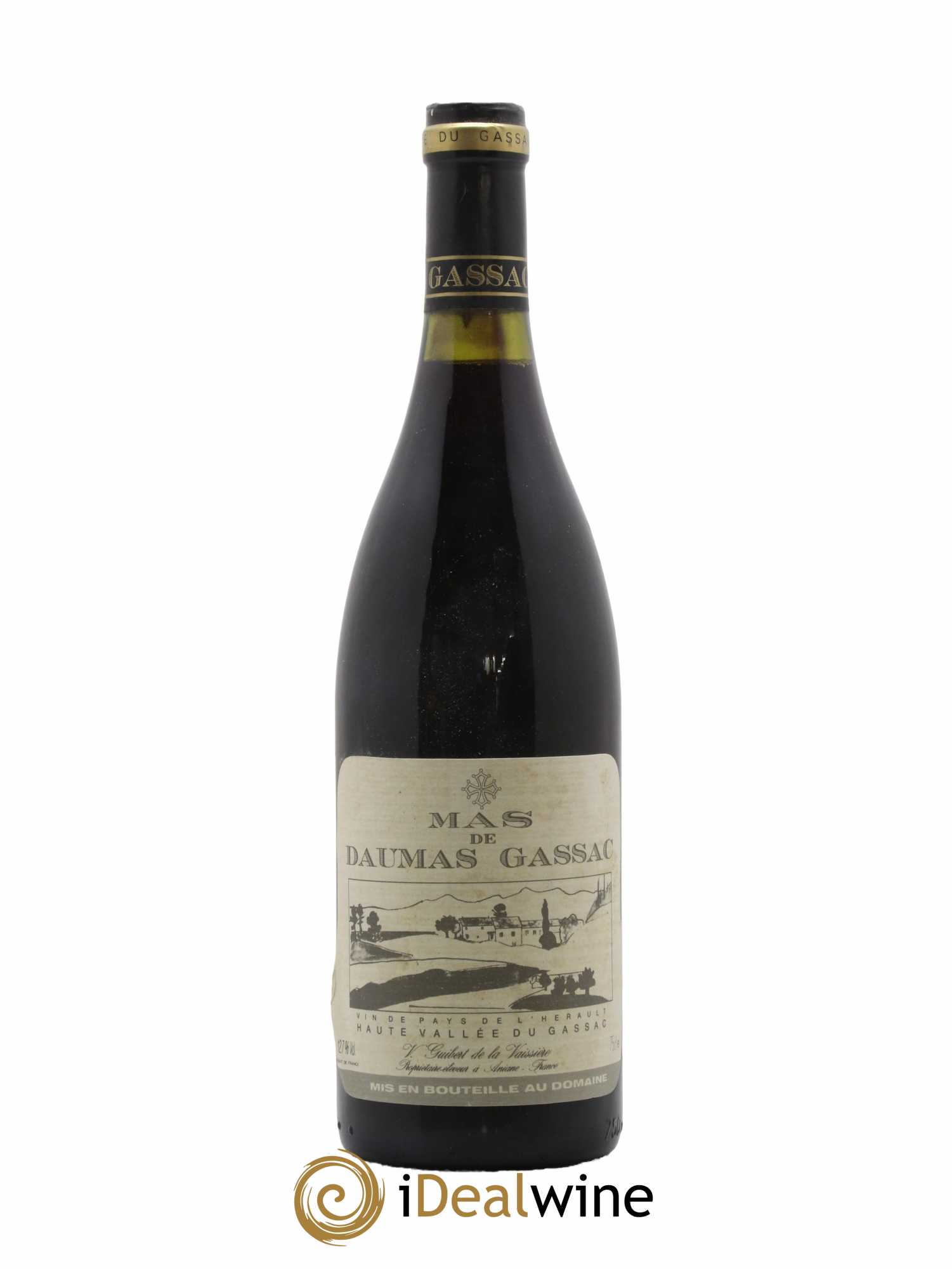 IGP St Guilhem-le-Désert - Cité d'Aniane Mas Daumas Gassac Famille Guibert de La Vaissière  1988 - Lot of 1 bottle - 0
