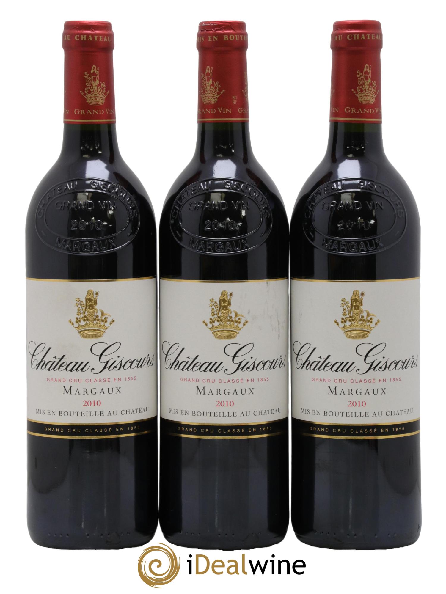 Château Giscours 3ème Grand Cru Classé 2010 - Lot of 3 bottles - 0
