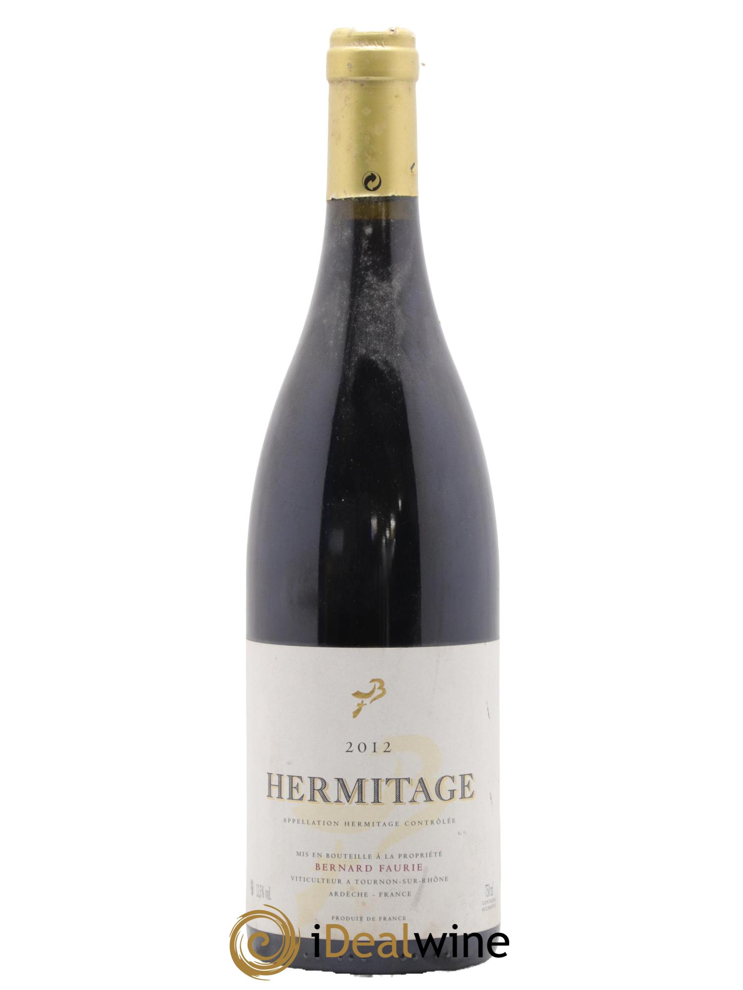 Hermitage Bessards Méal (capsule dorée) Bernard Faurie 2012 - Lot de 1 bouteille - 0