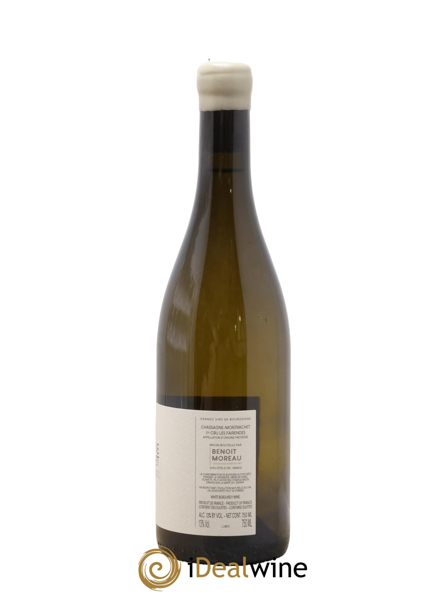 Chassagne-Montrachet 1er Cru Les Fairendes Benoît Moreau (Domaine) 2021 - Lot de 1 bouteille - 1