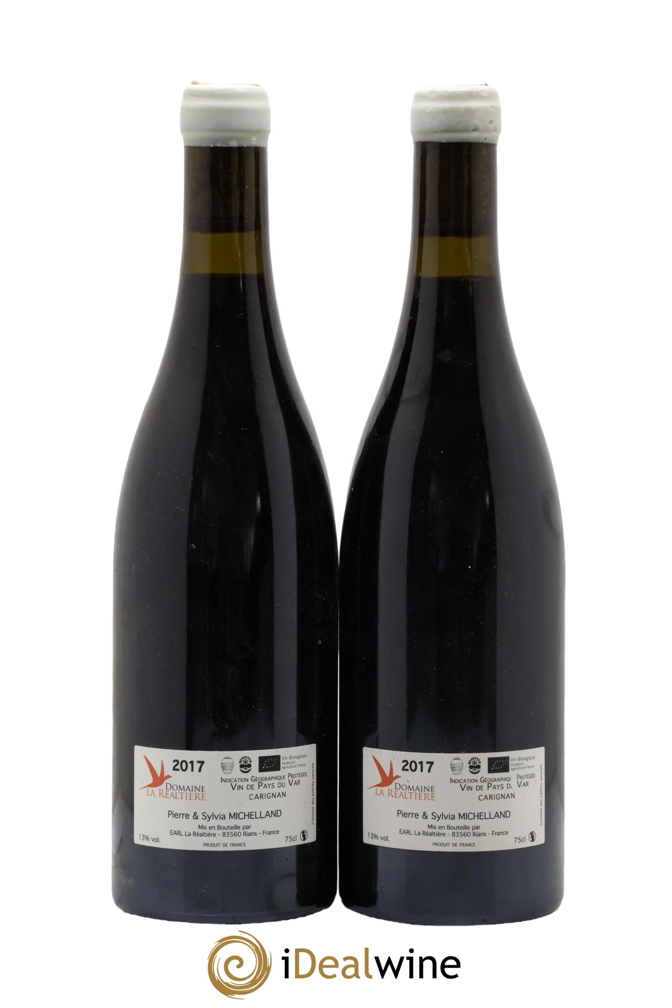 IGP Pays du Var (Vin de Pays du Var) Vin de Pays Terroyas Domaine de la Réaltière 2017 - Posten von 2 Flaschen - 1