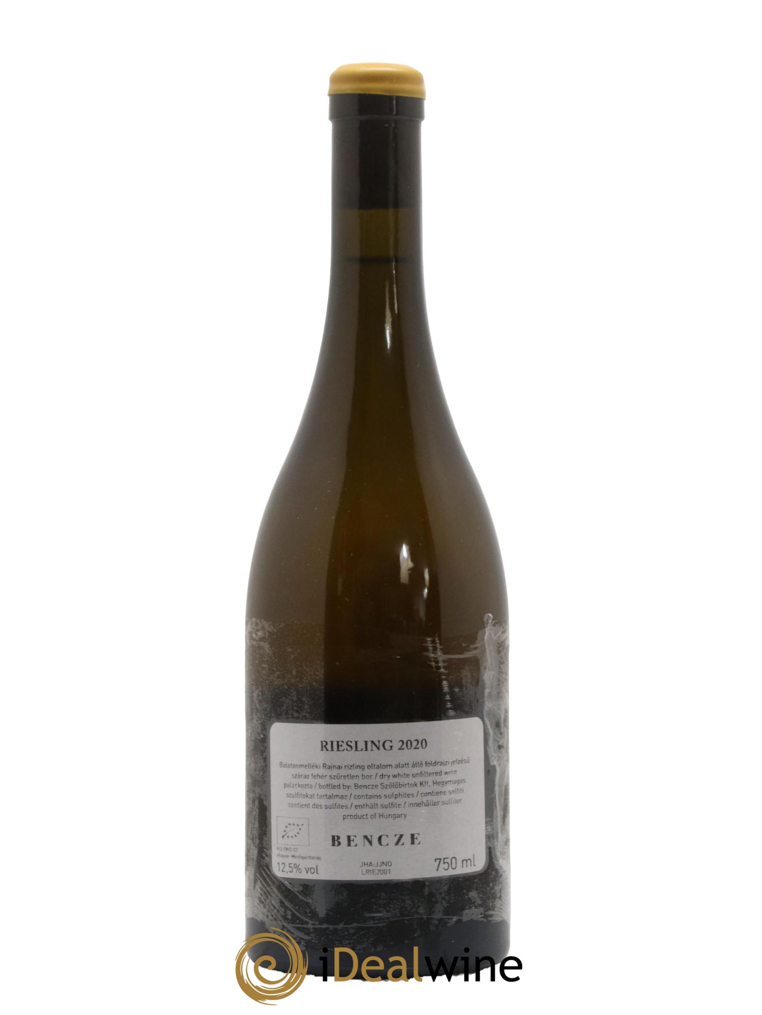 Hongrie Riesling Itsvan Bencze 2020 - Posten von 1 Flasche - 1