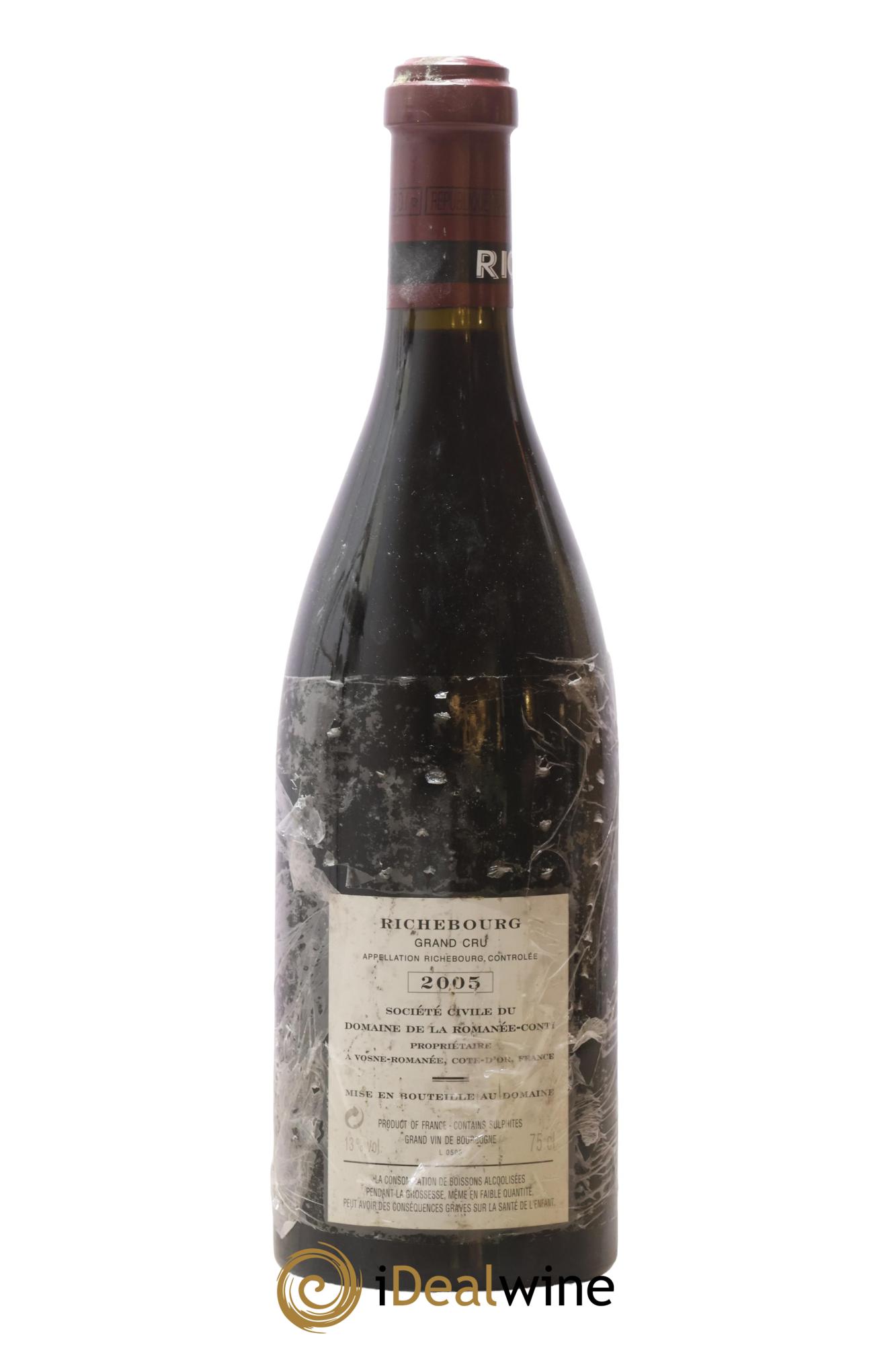 Richebourg Grand Cru Domaine de la Romanée-Conti 2005 - Lot de 1 bouteille - 1