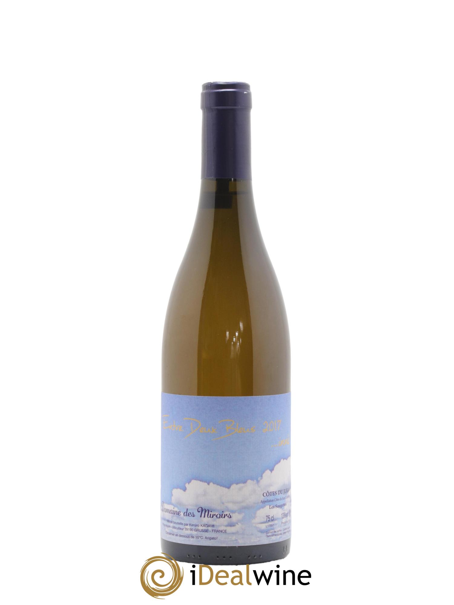 Côtes du Jura Entre Deux Bleus...inné Les Saugettes Kenjiro Kagami - Domaine des Miroirs 2017 - Lot de 1 bouteille - 0