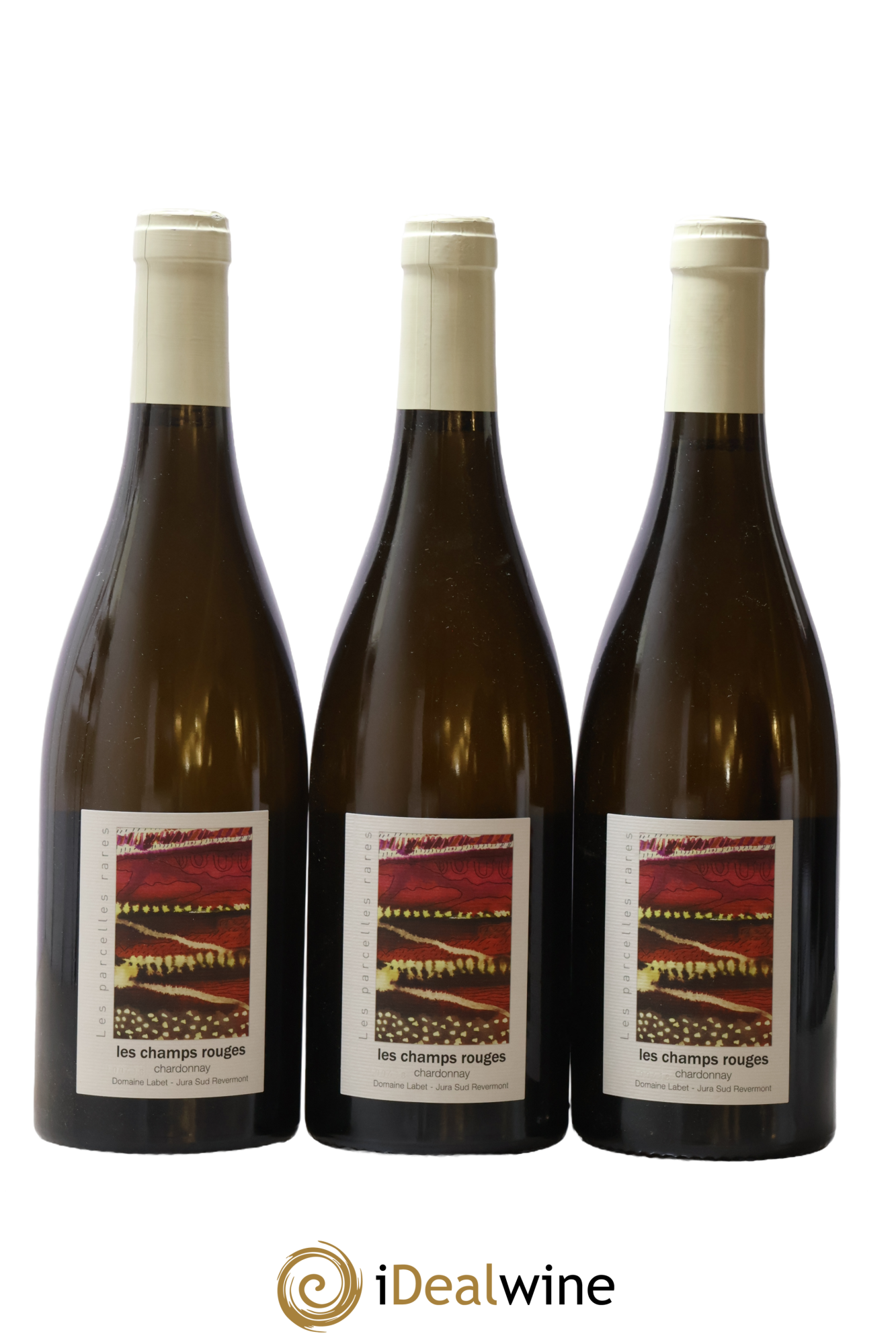 Côtes du Jura Chardonnay Les Champs Rouges Romain - Julien - Charline Labet 2018 - Lot of 3 bottles - 0