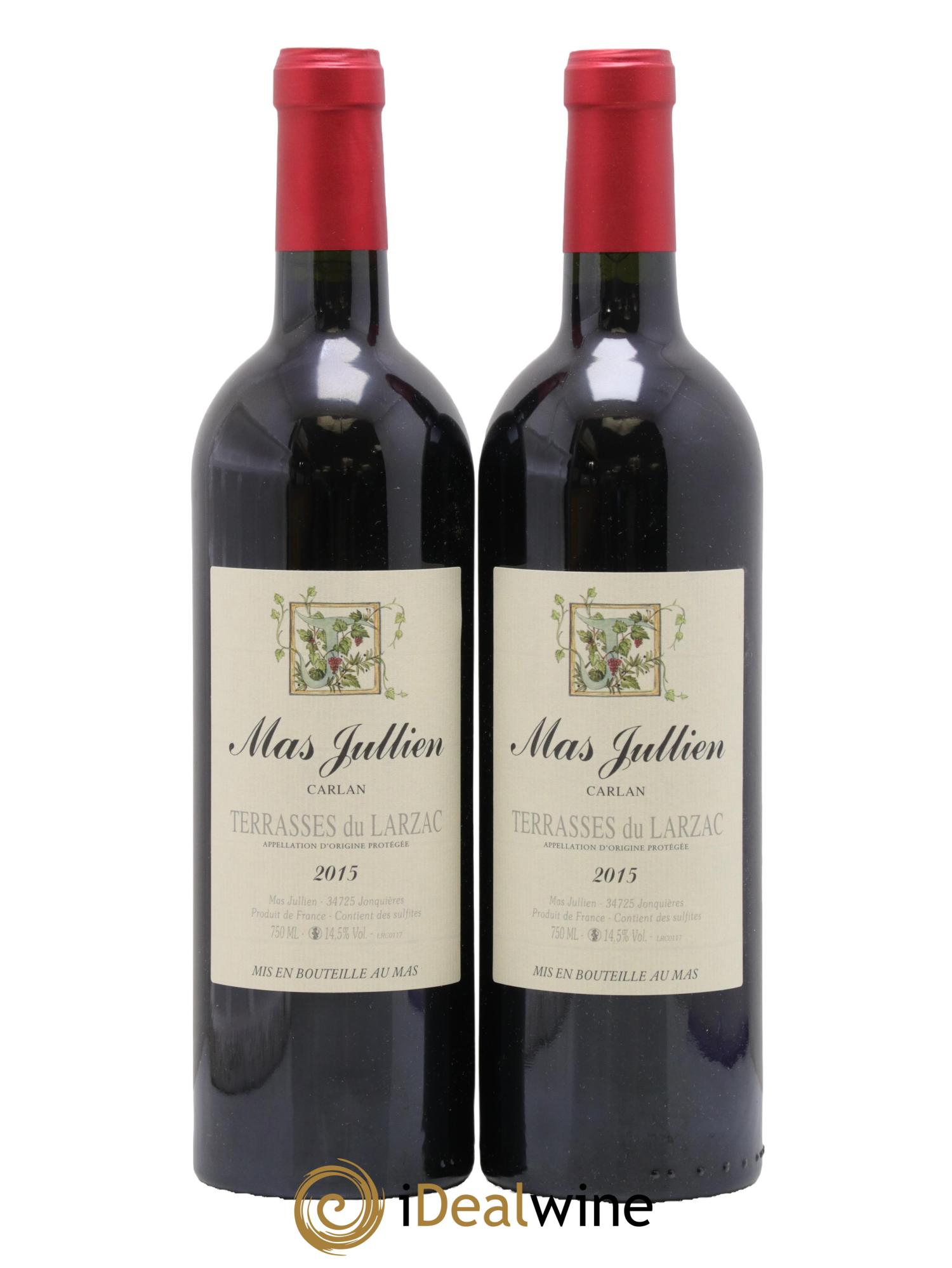 Coteaux du Languedoc - Terrasses du Larzac Mas Jullien Carlan Olivier Jullien 2015 - Lotto di 2 bottiglie - 0