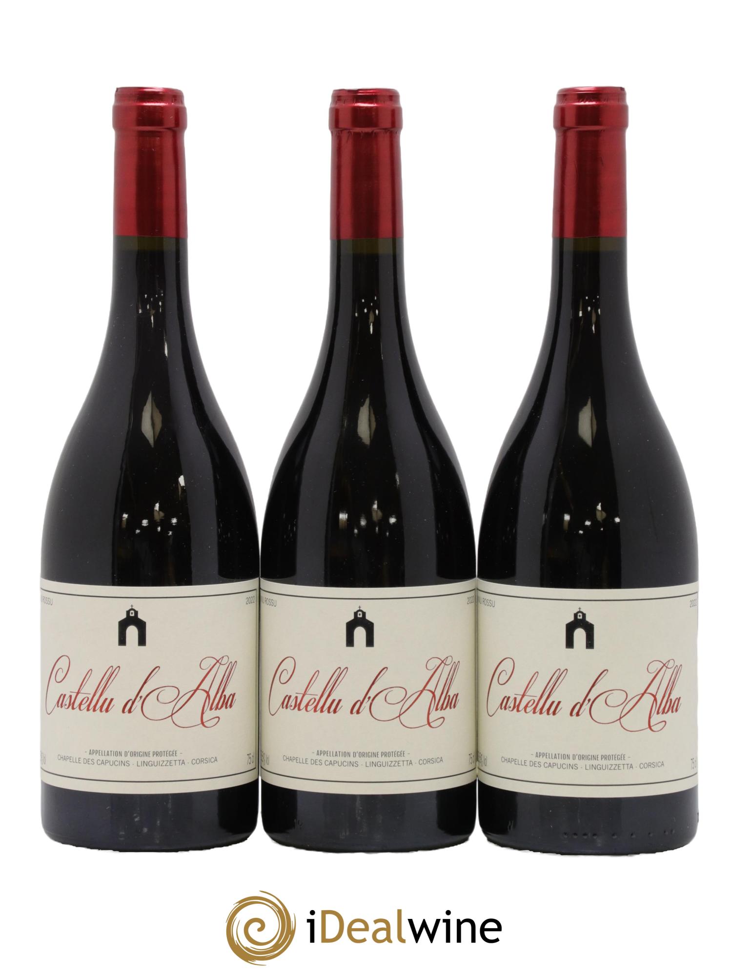 Vin de Corse Castellu d'Alba Chapelle des Capucins 2022 - Lot de 3 bouteilles - 0